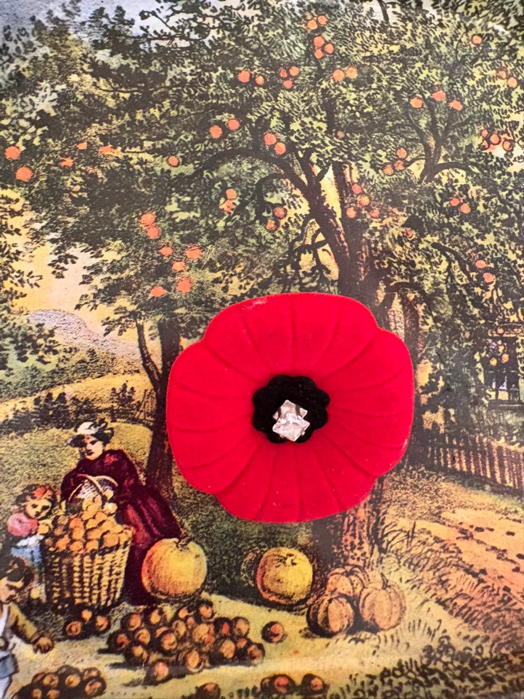 Vintage Jay Norris Country Scene Tray image indicator(2)