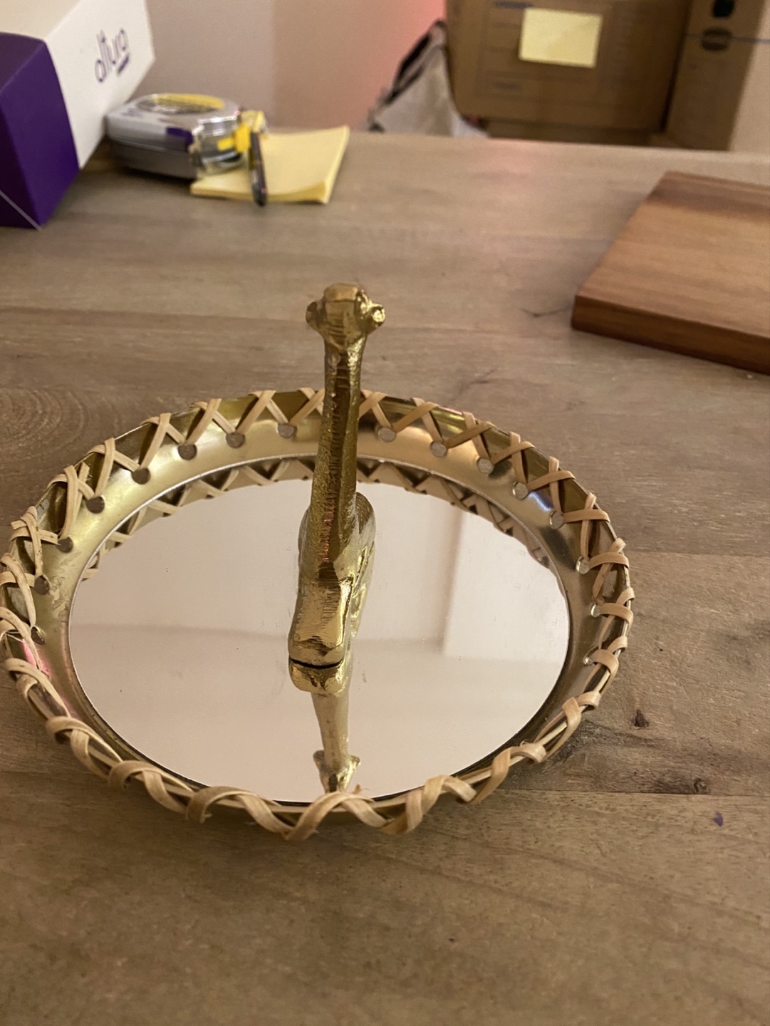 Vintage Brass Giraffe Ring Dish - photo 2