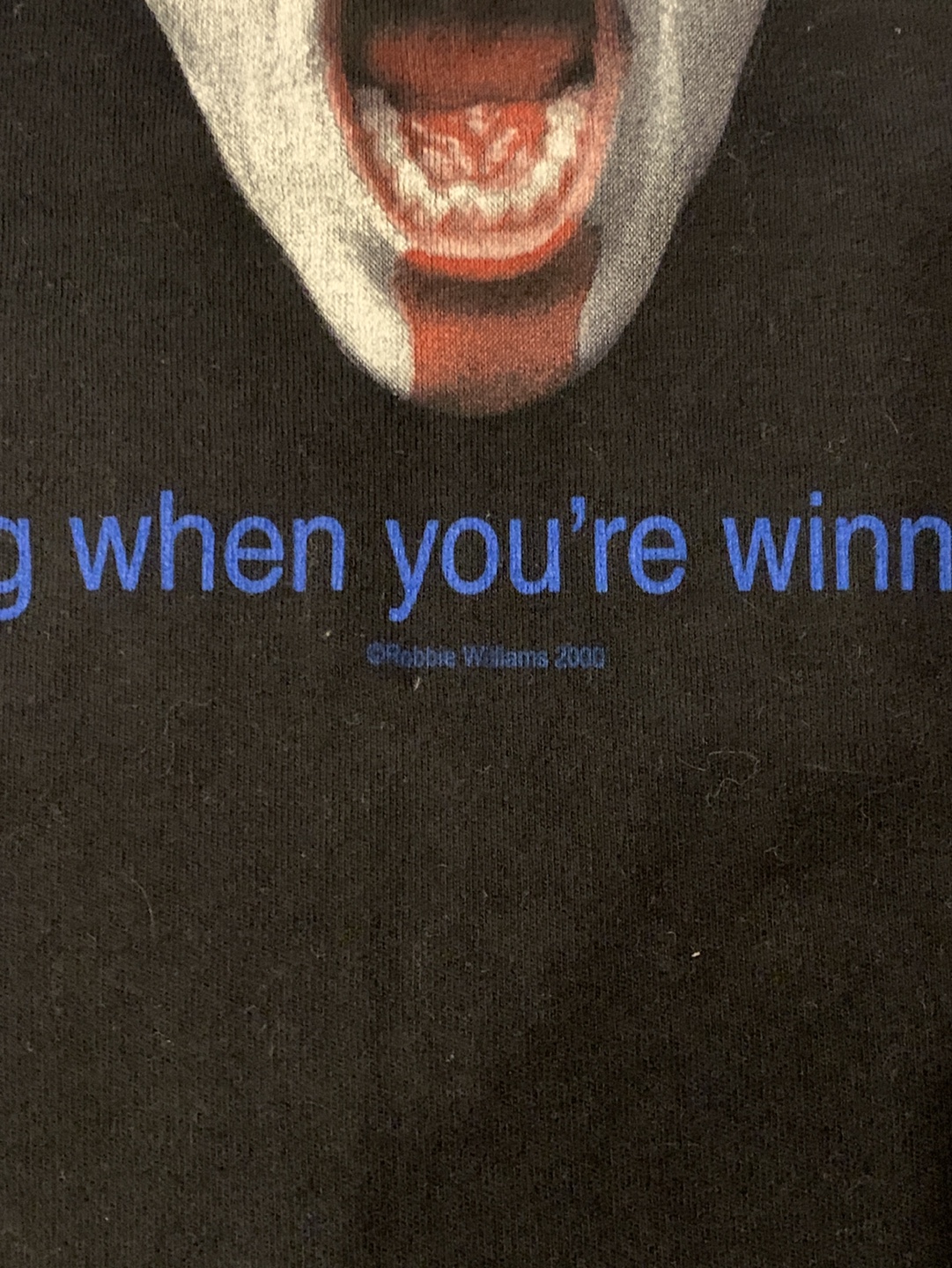 Robbie Williams 2000 Sing When You’re Winning Size Small - photo 3