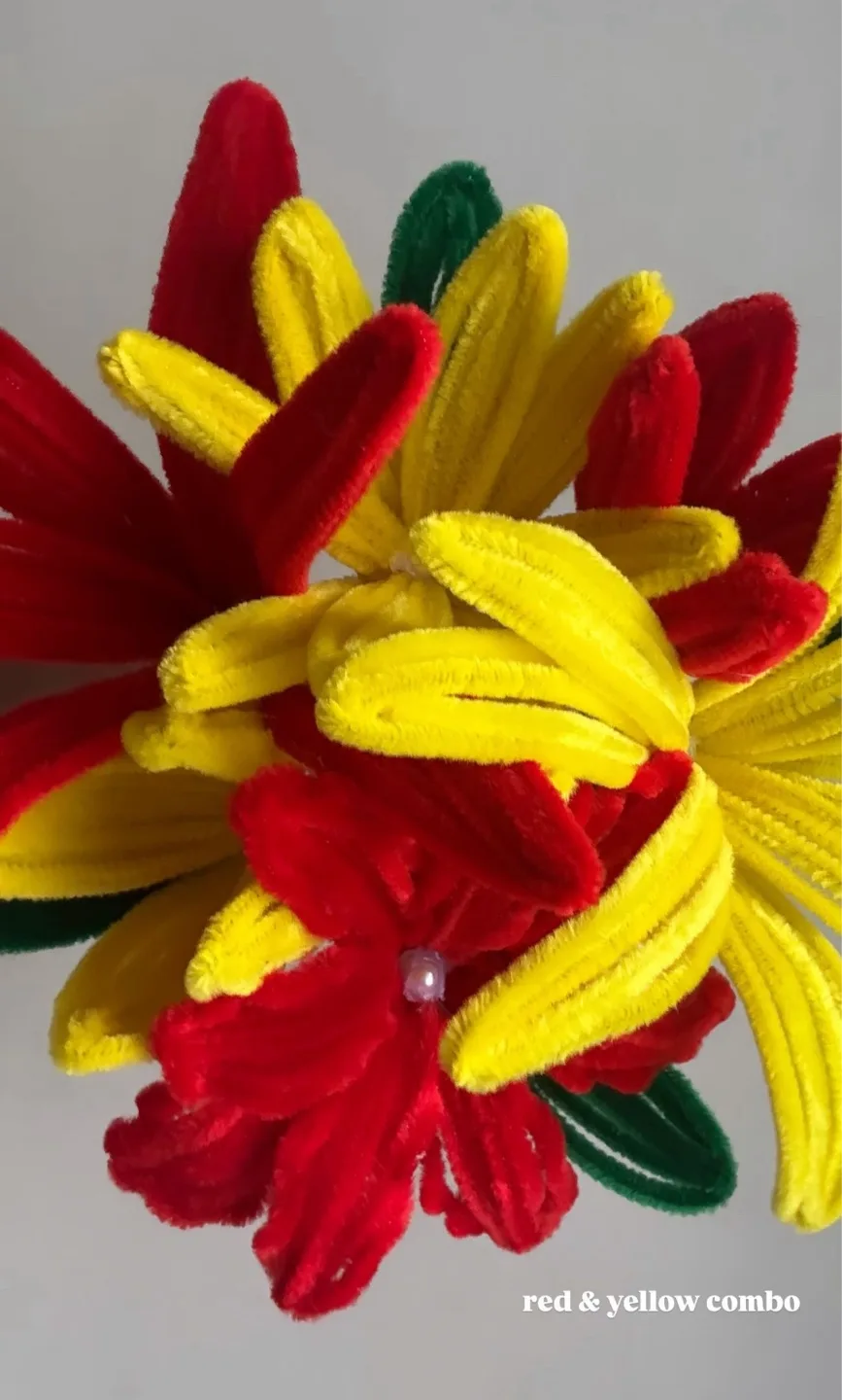 Handmade Pipe Cleaner Flower Arrangements image indicator(7)