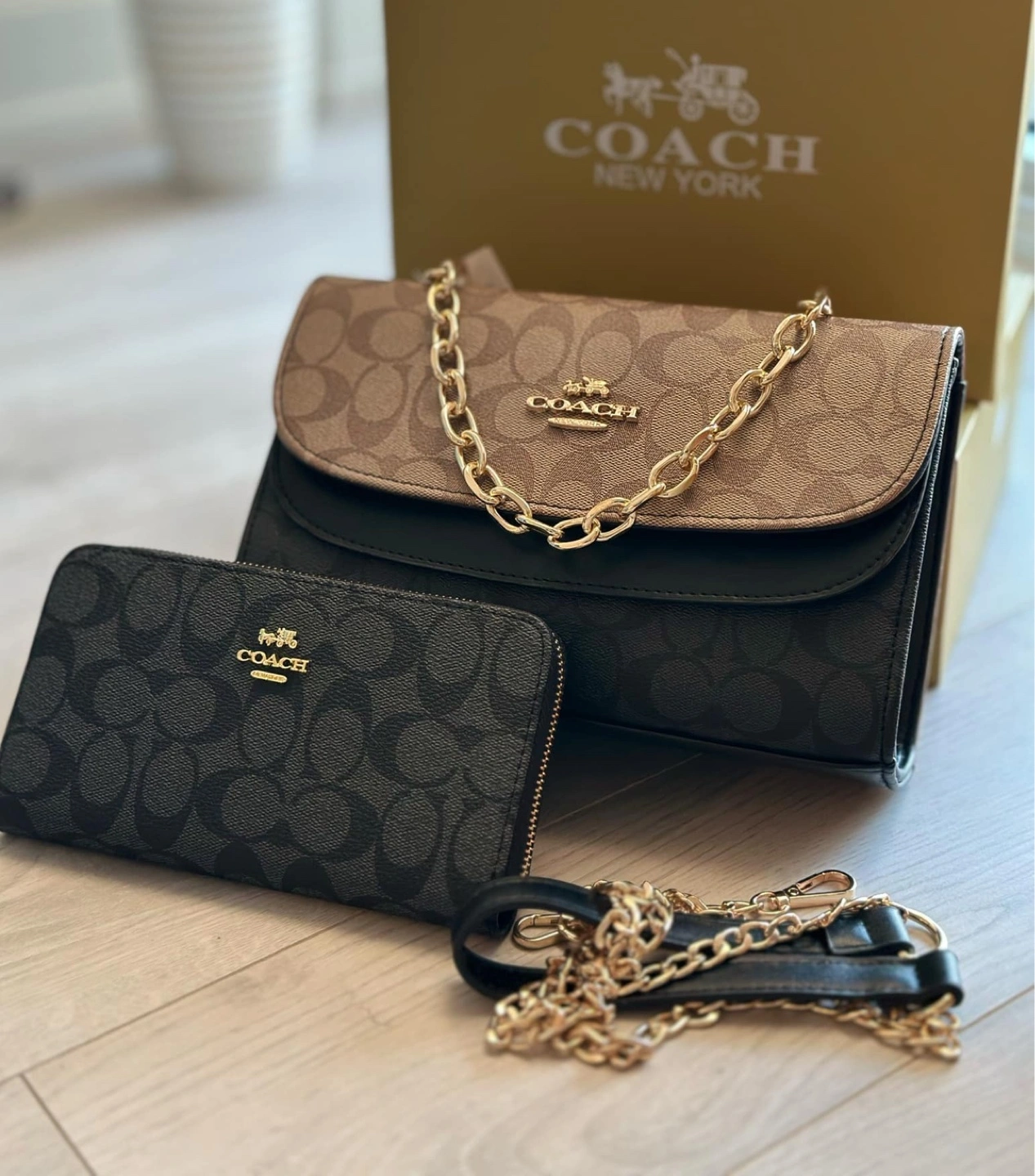 Authentic Coach Sling Bag Coach Purse With Matching Wallet Coach