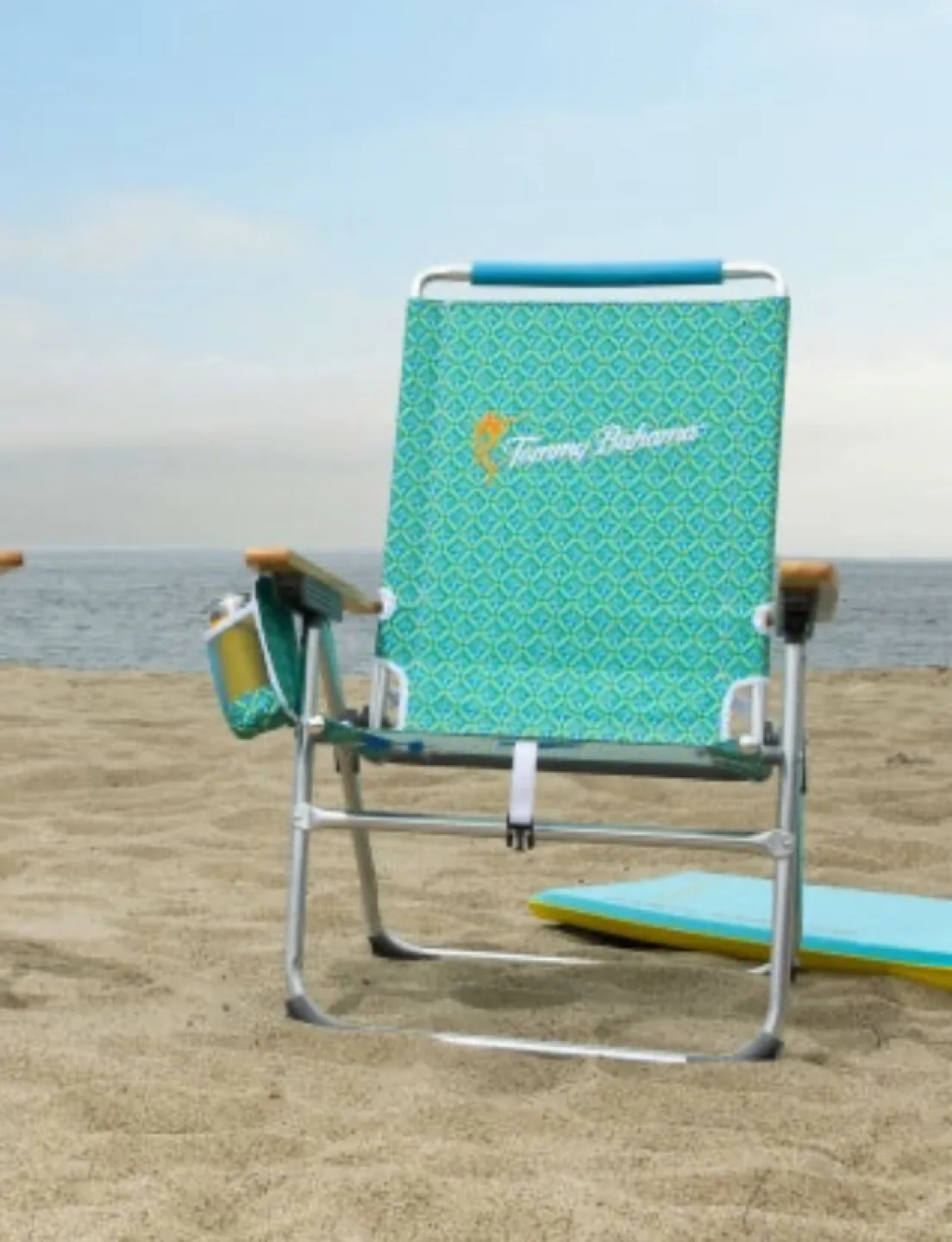 New Tommy Bahama Deck Porch Backyard Beach Chair + Cup Holder image indicator(4)