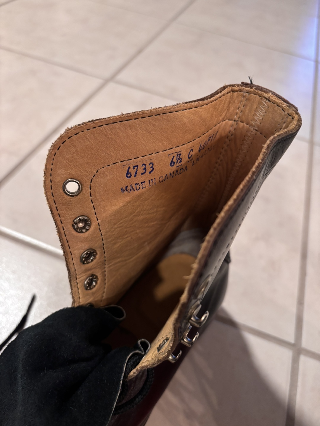 Vintage Leather Biltrite Boots - Size 6.5- Made in Canada - photo 3