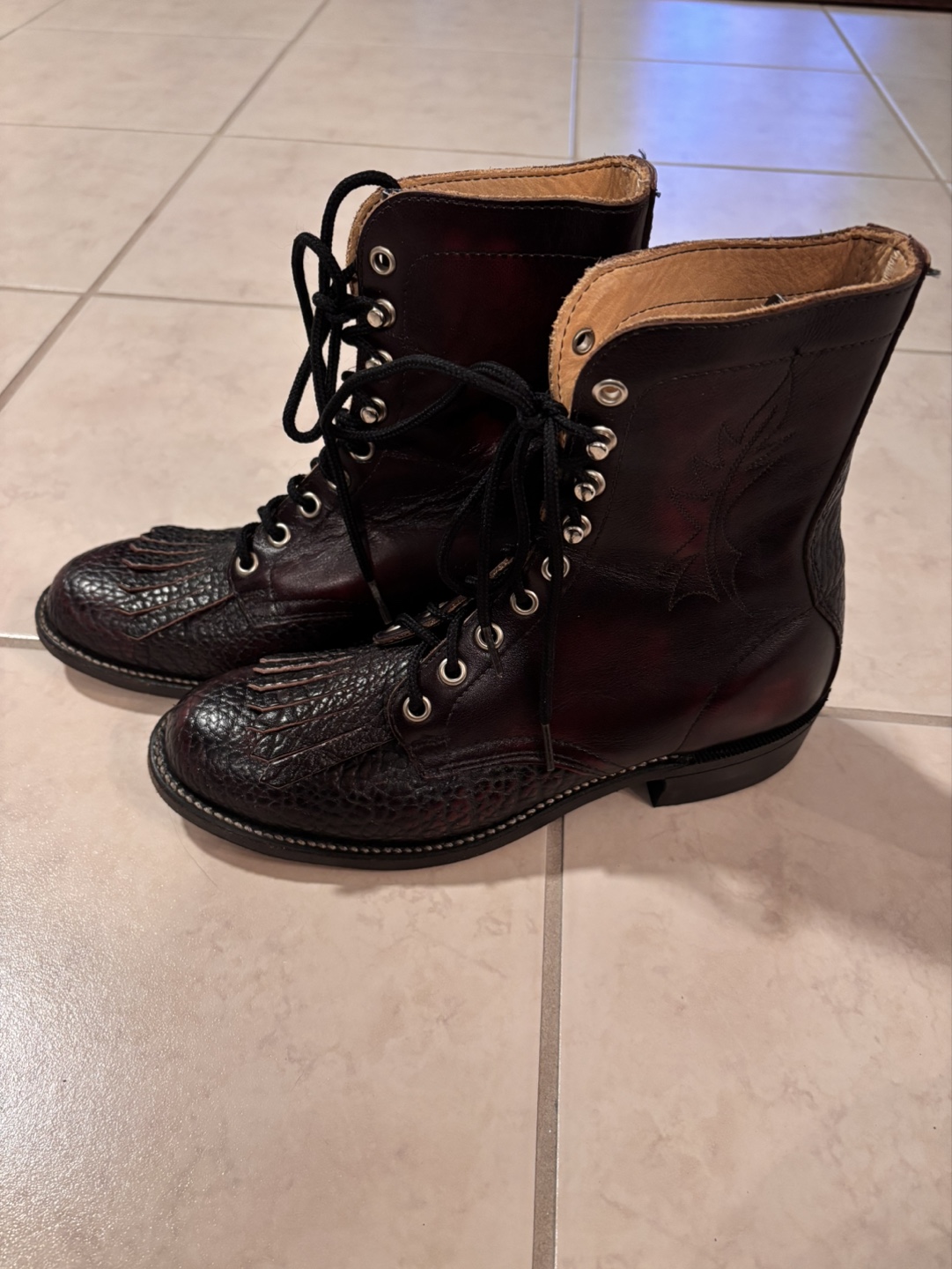 Vintage Leather Biltrite Boots - Size 6.5- Made in Canada - photo 2