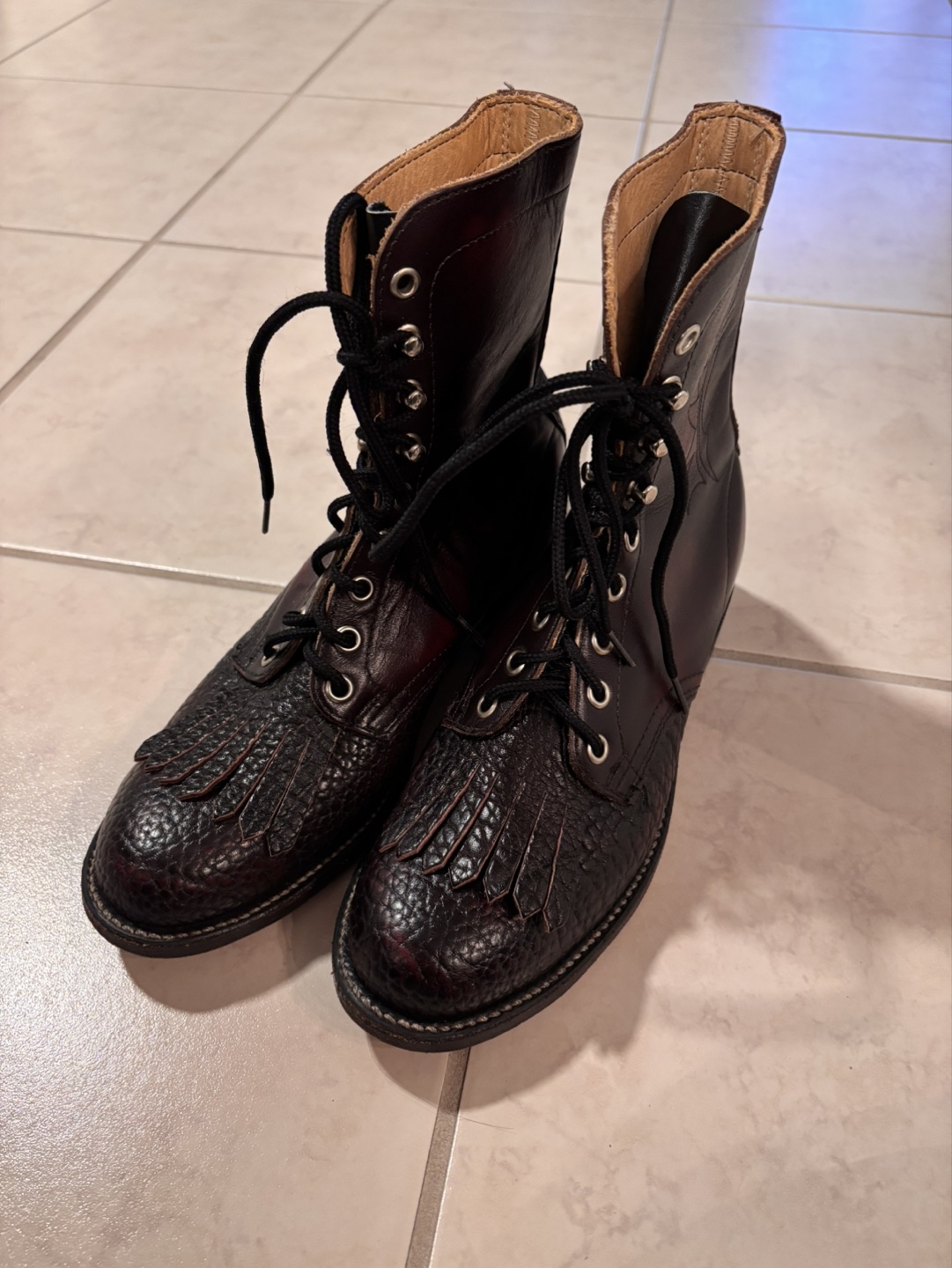 Vintage Leather Biltrite Boots - Size 6.5- Made in Canada