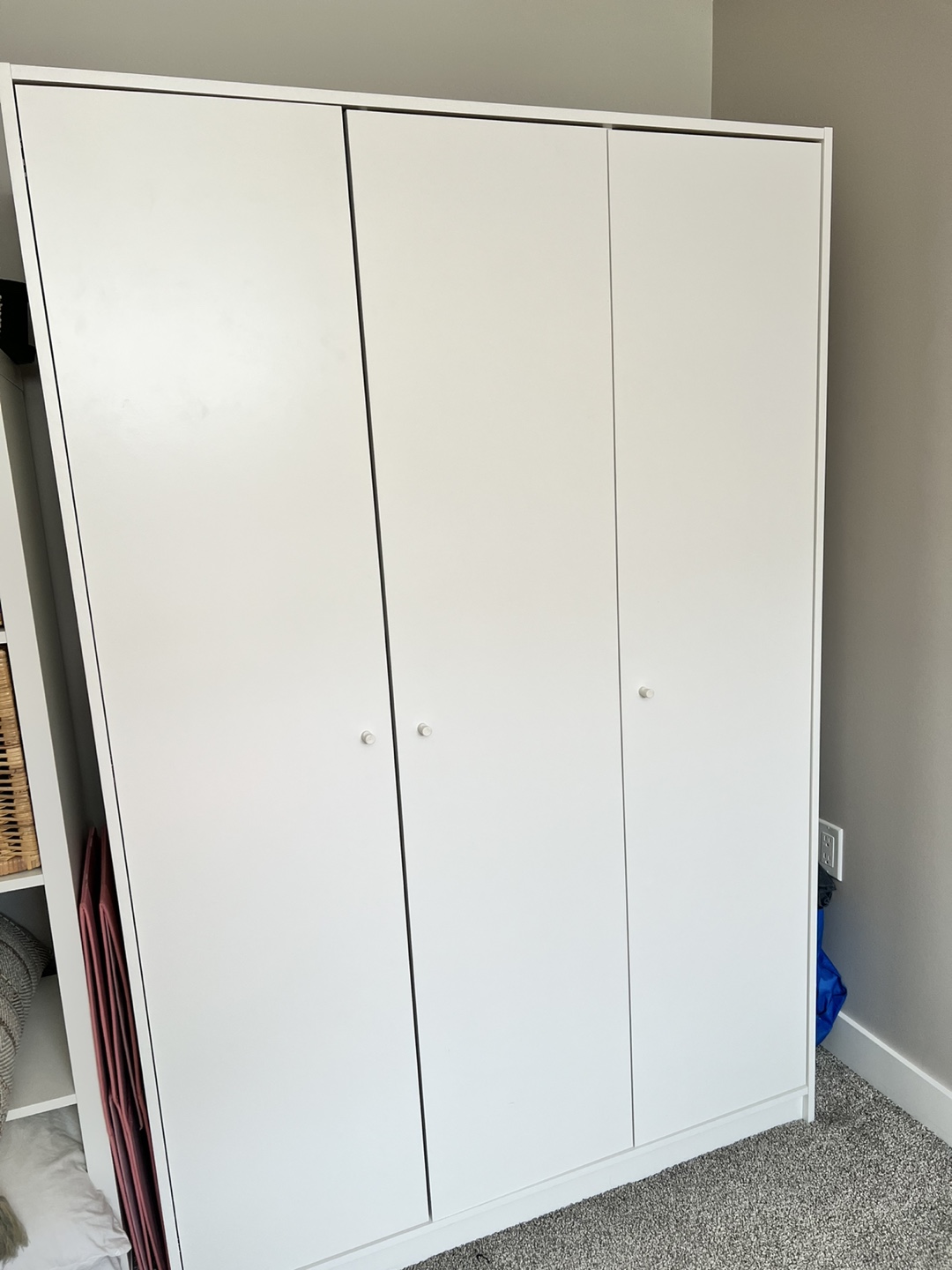 IKEA KLEPPSTAD Wardrobe - White 3-Door - photo 2