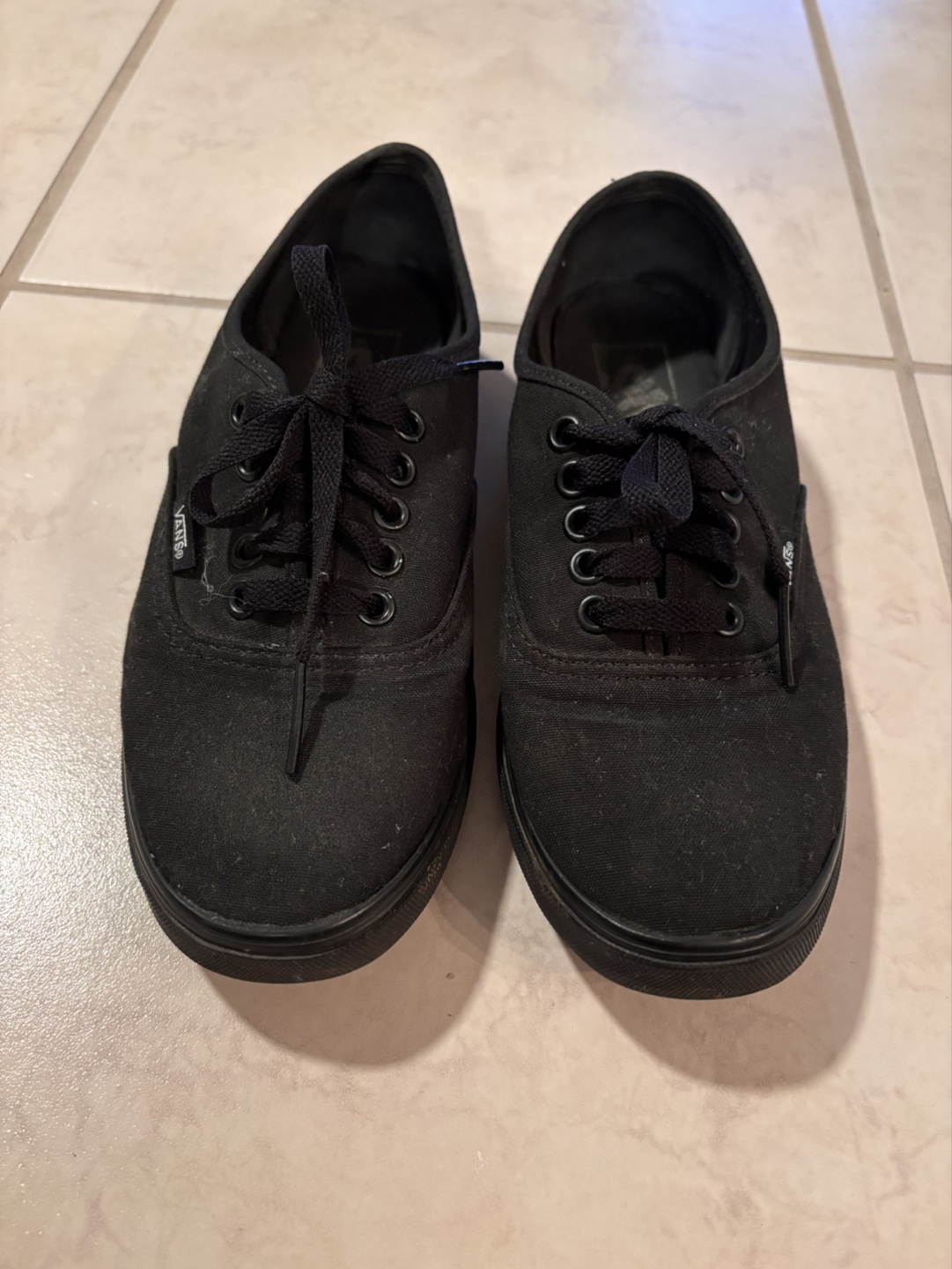 Vans Authentic Black Canvas Sneakers - photo 2