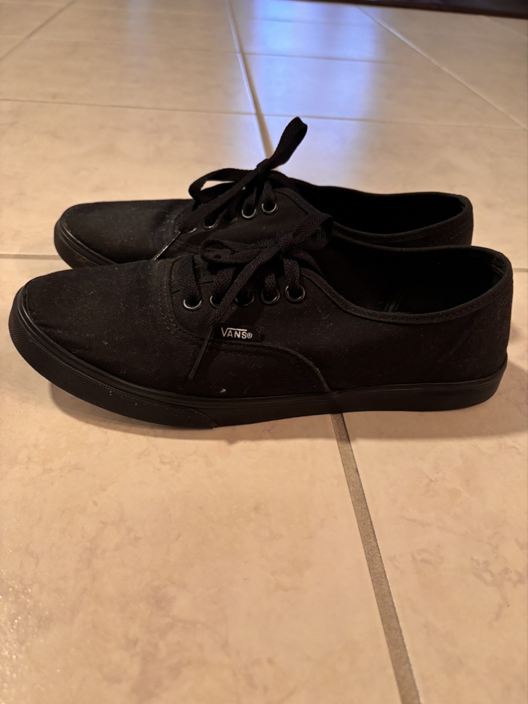Vans Authentic Black Canvas Sneakers - photo 3