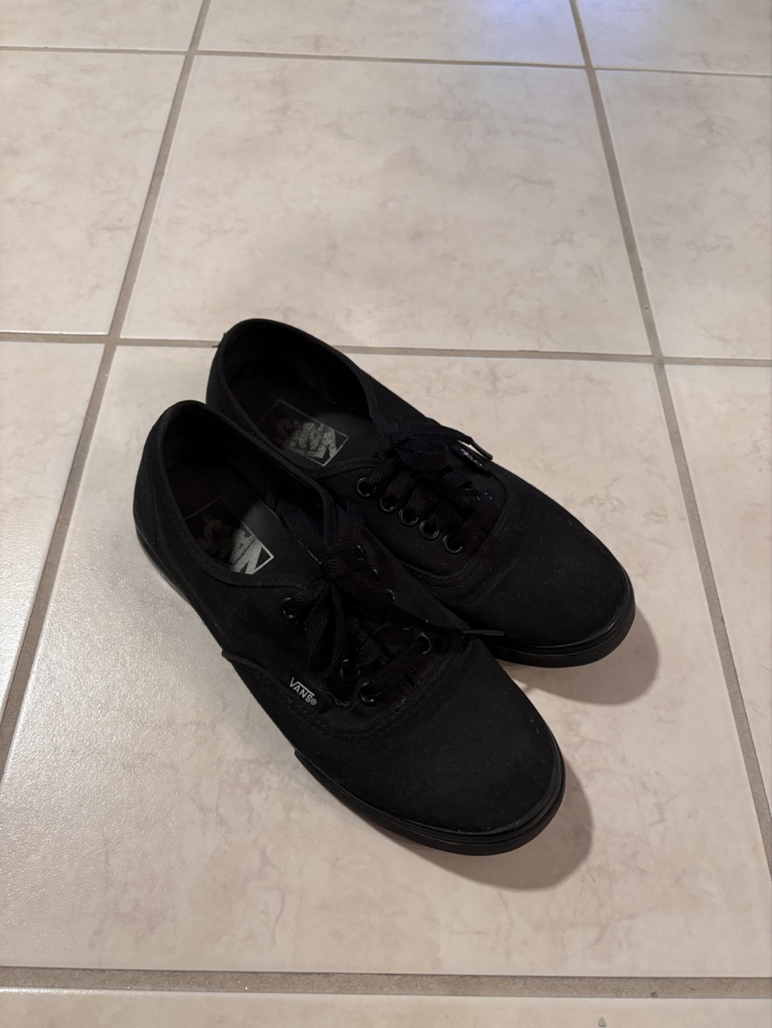 Vans Authentic Black Canvas Sneakers