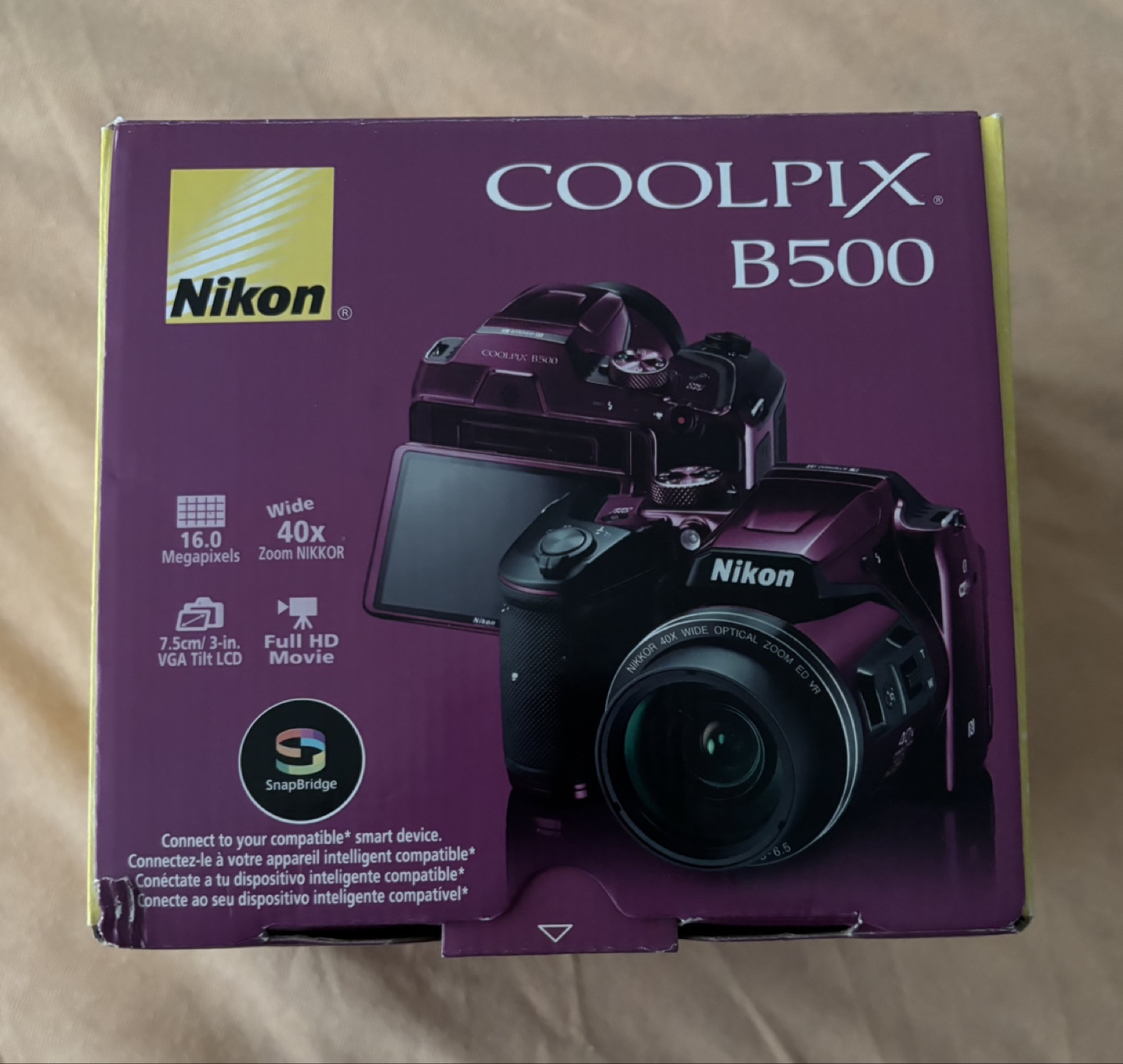 Nikon Coolpix B500 Digital Camera - Purple