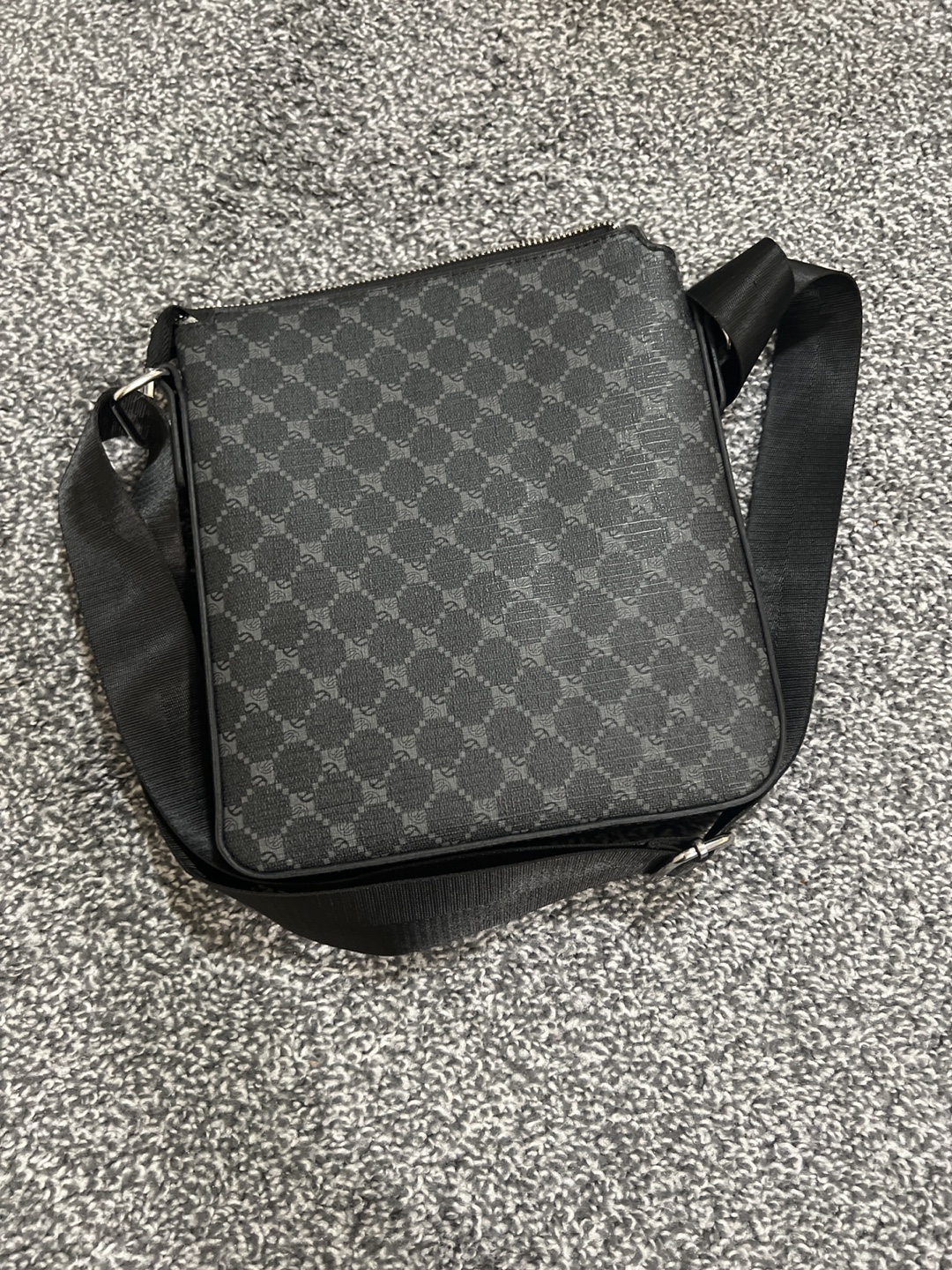 Men's Black Crossbody Bag - photo 4