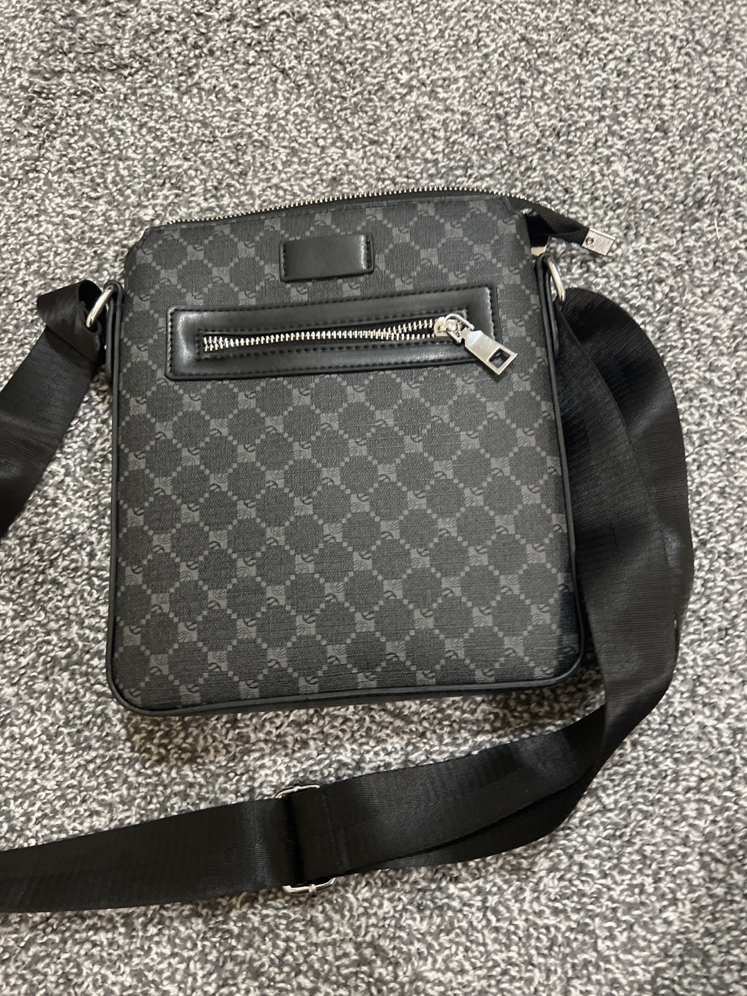 Men's Black Crossbody Bag - photo 5