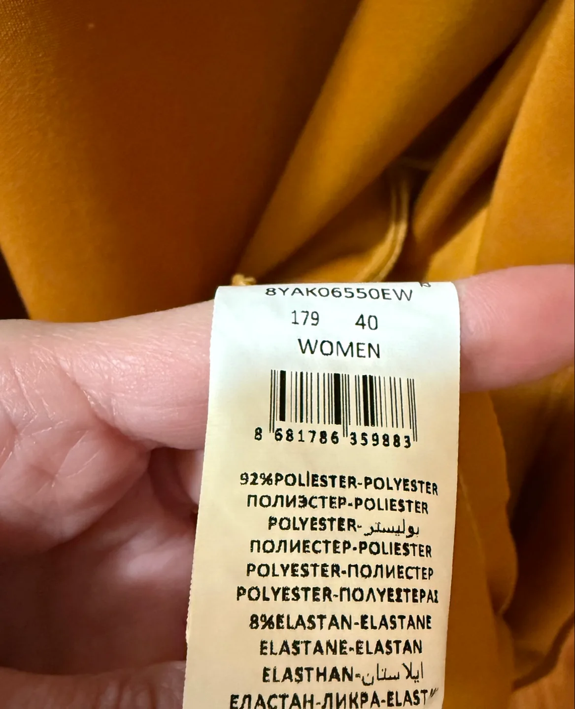 Mustard Yellow Suede-like Jacket Size 10 image indicator(5)