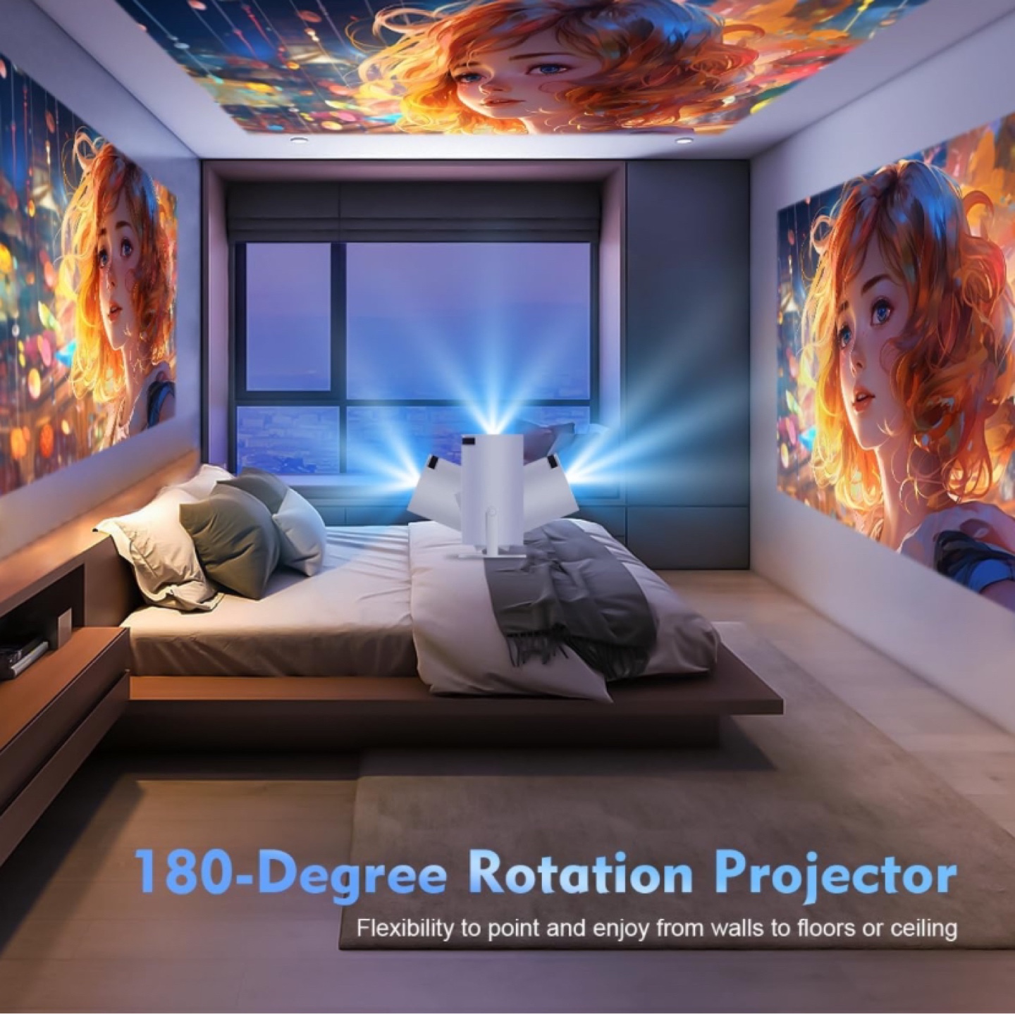Mini Projector with WiFi and Bluetooth, 4K Support - New - photo 5
