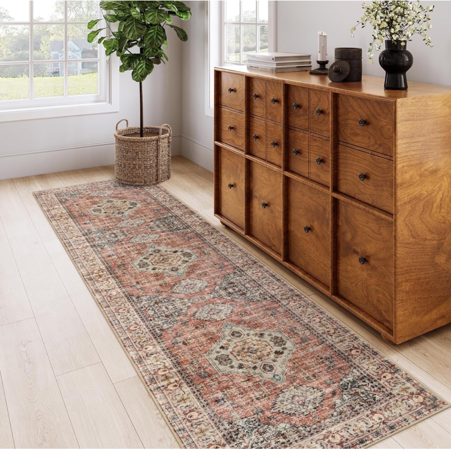 2.5x10 Washable Runner Rug - New