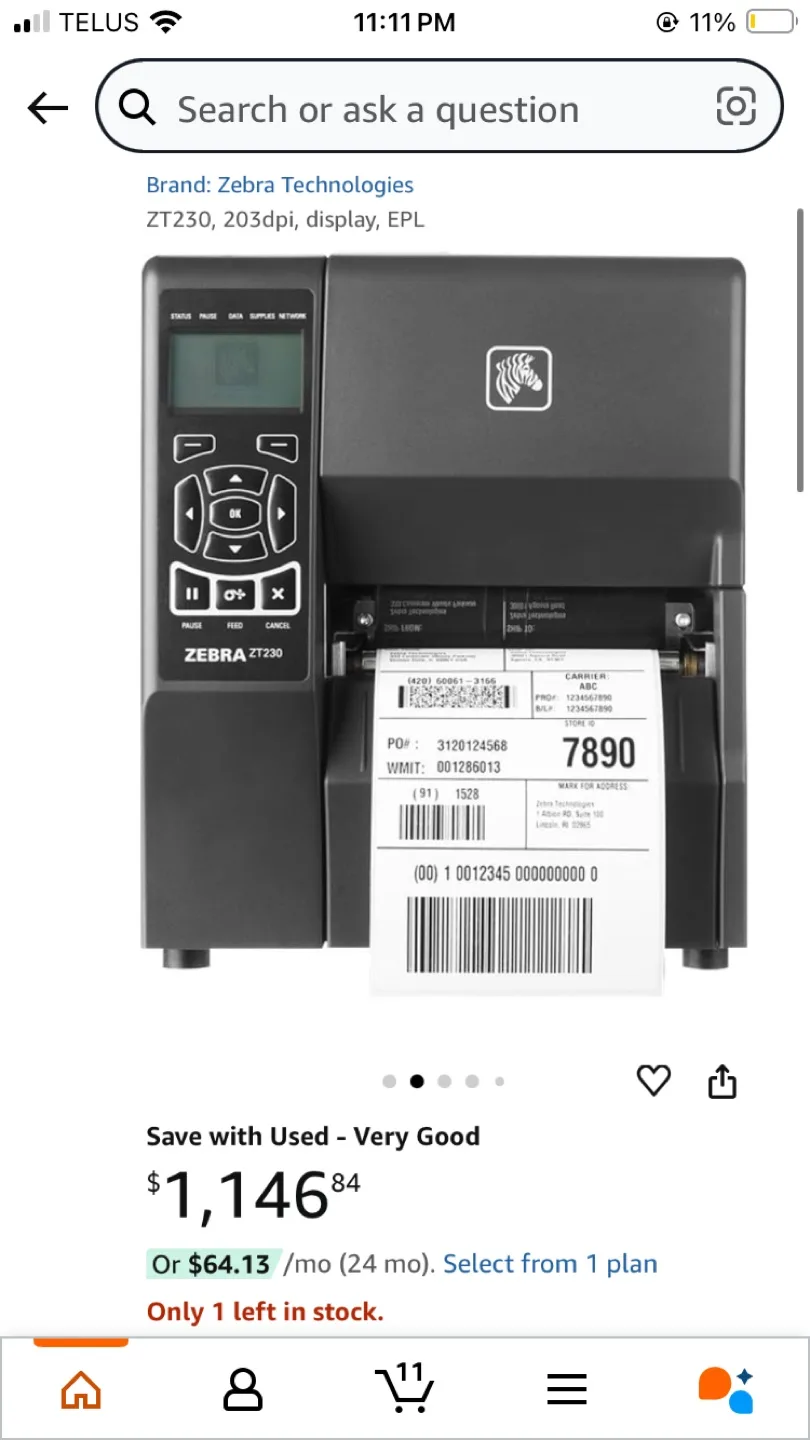 Thermal Barcode/Label Printer  & Label Rolls image indicator(5)