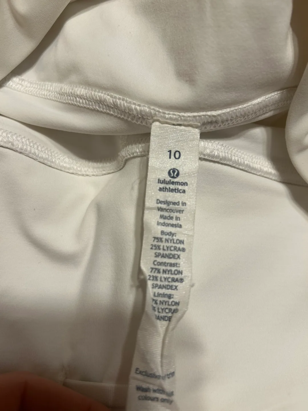Lululemon White Tennis Skort image indicator(7)