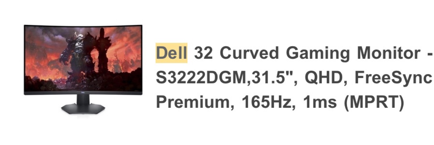 Dell 32 curved Gaming Laptop - photo 3