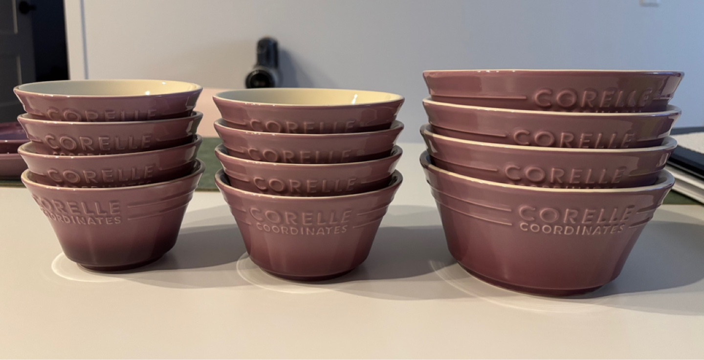 Corelle Coordinates Dinnerware Set - Purple / 28ps - photo 5