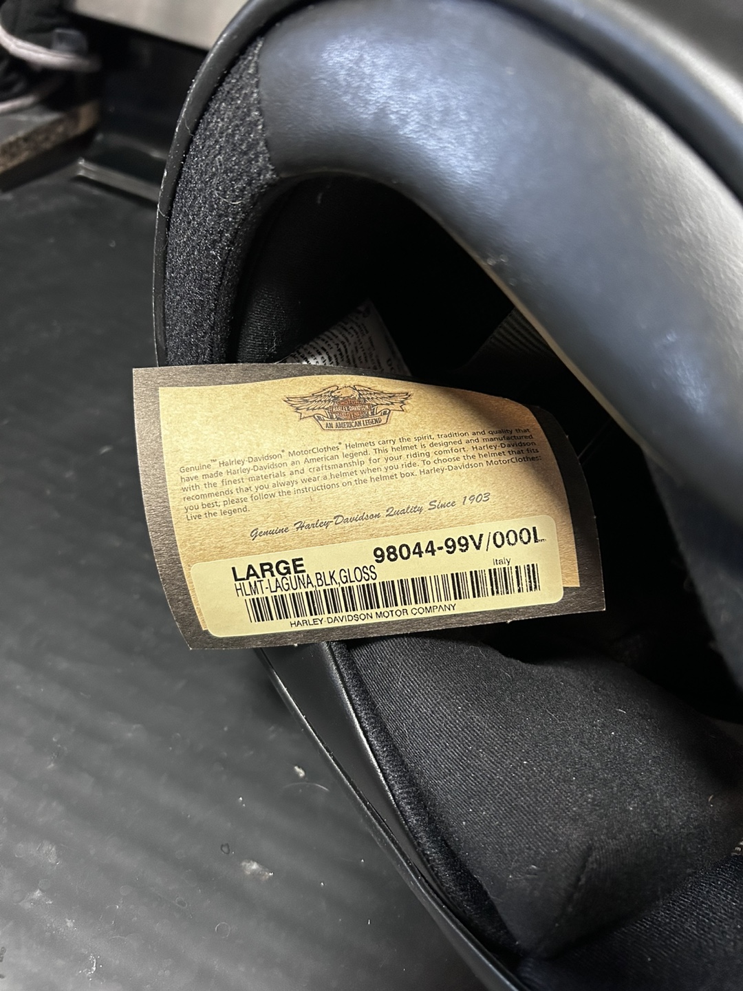 Harley-Davidson Motorcycle Helmet - Large - Black Gloss - photo 3
