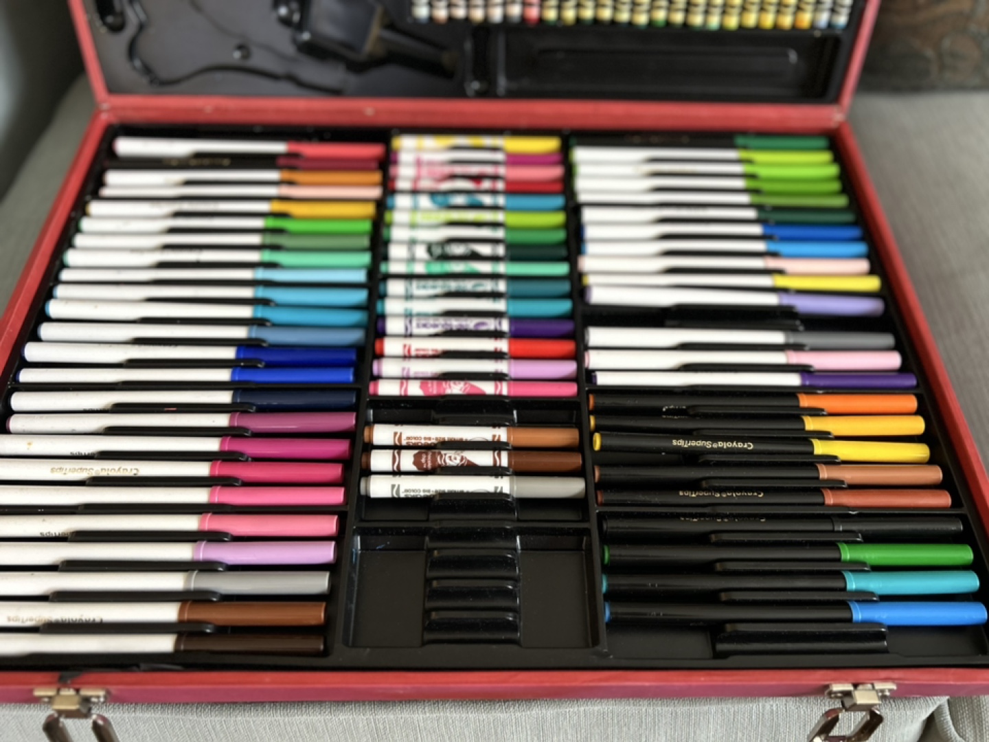 💚Art Supply Carry Case - Crayons, Markers, Pencils, Pastels - photo 3