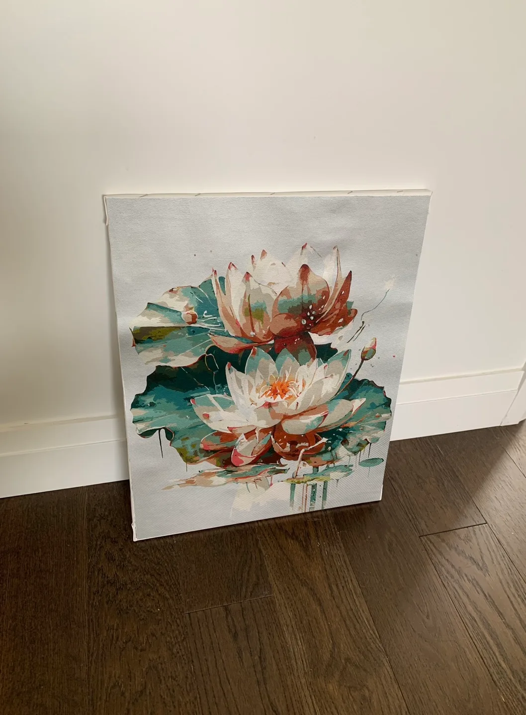 Water Lilies Paint Canvas image indicator(2)