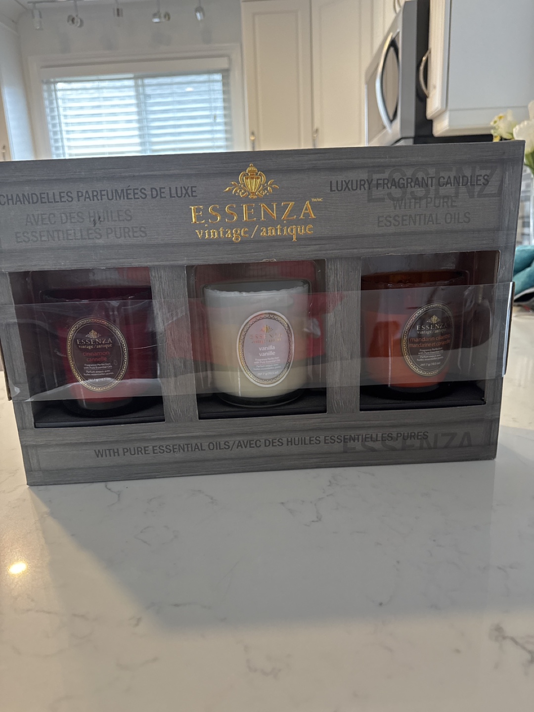 ESSENZA Vintage/Antique Luxury Fragrant Candle Gift Set
