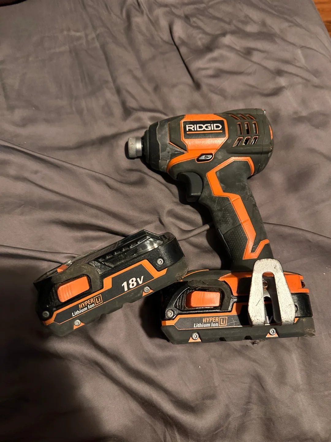 RIDGID 18V Lithium-Ion Impact Driver with Batteries thumbnail
