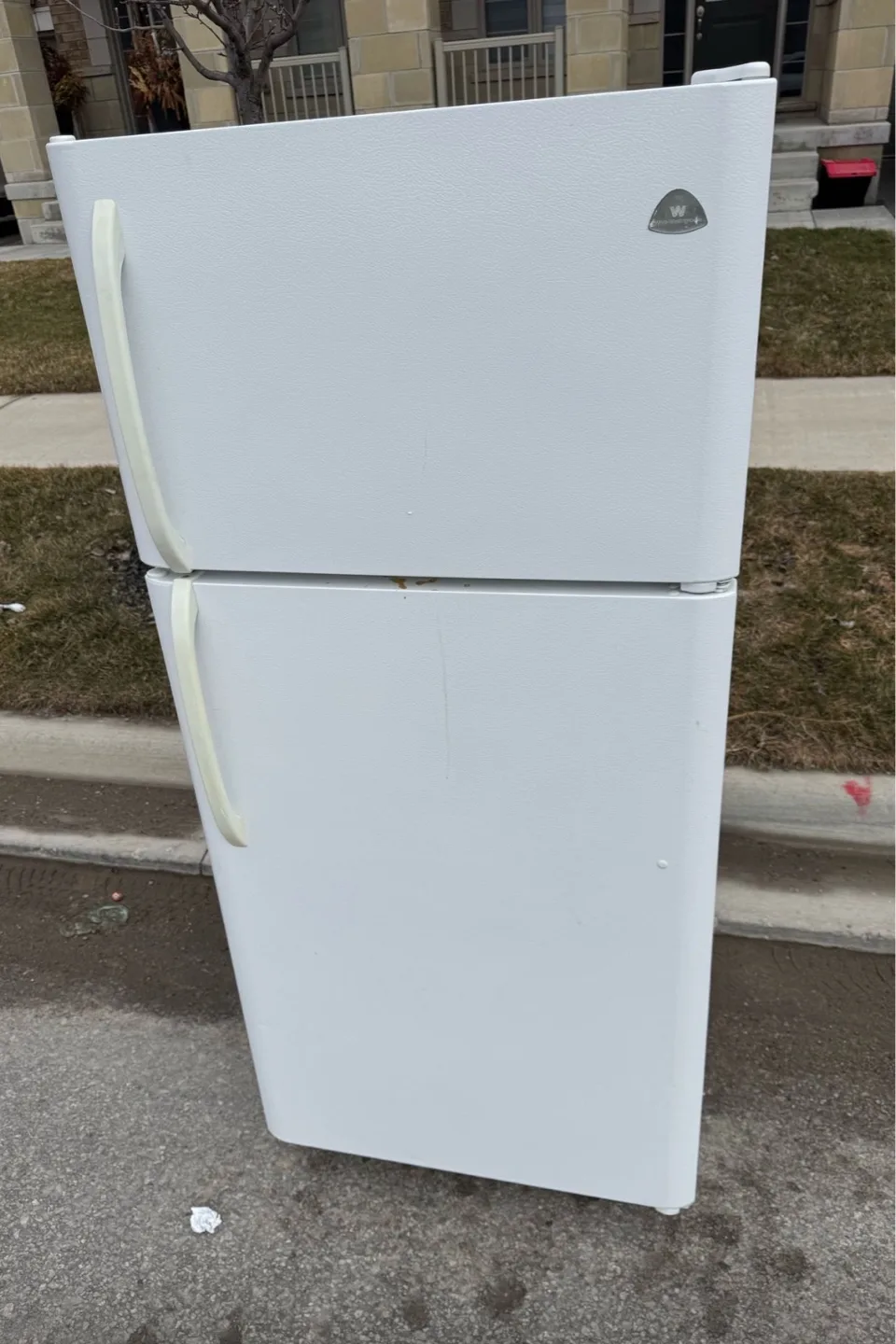 White Whirlpool Top Freezer Refrigerator