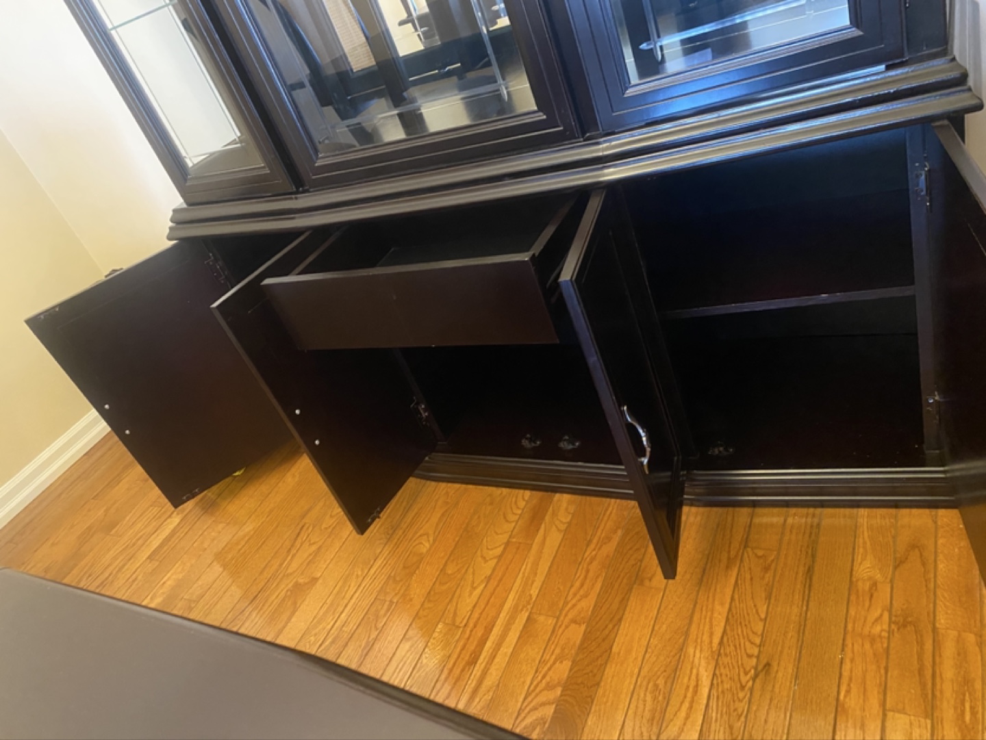 Black Wooden Display Cabinet - photo 4