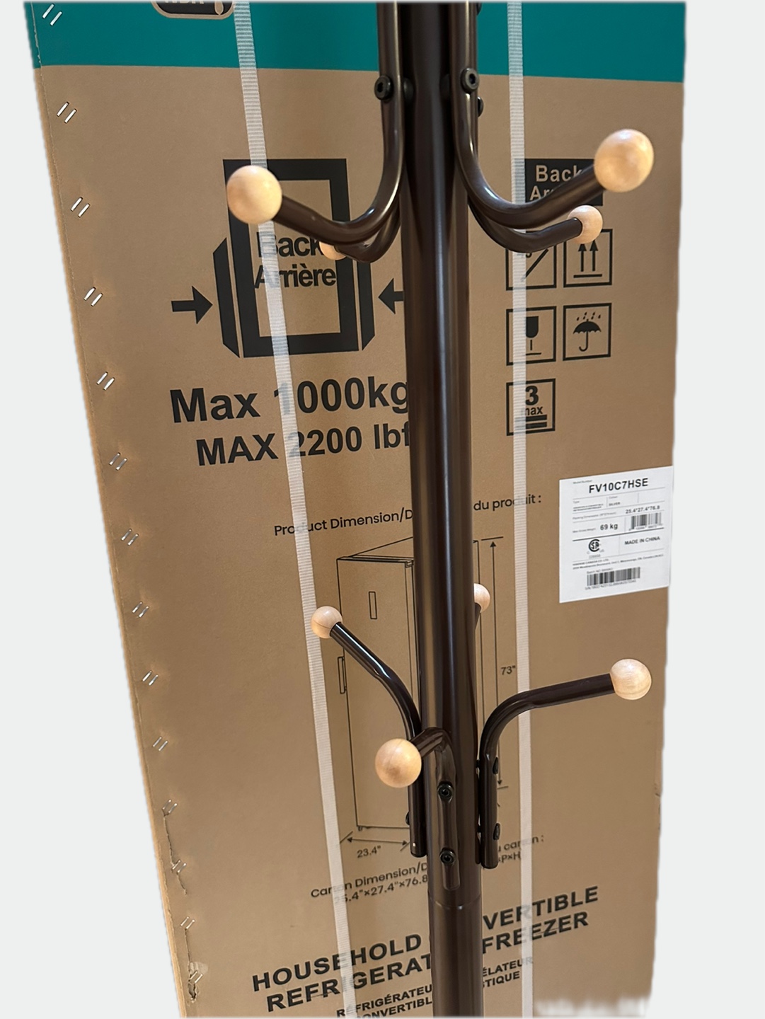 Freestanding Coat Rack - 12 Hooks - photo 2