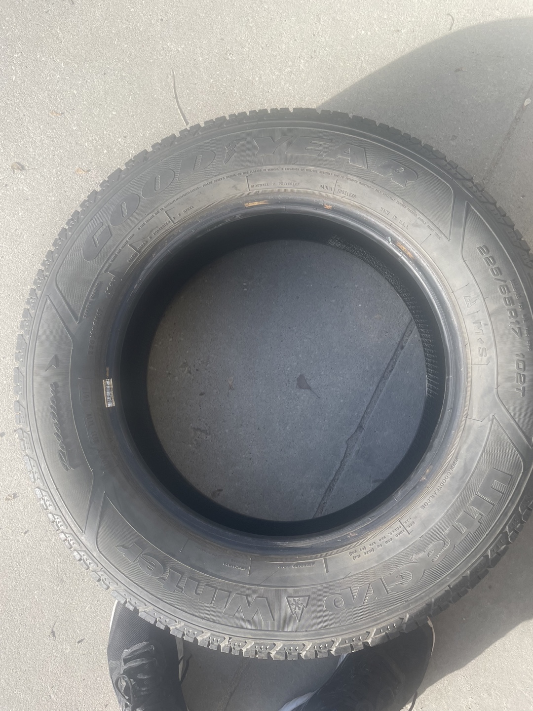 Used Goodyear Ultra Grip Ice 2 Winter Tires - 225/65R17 - photo 3