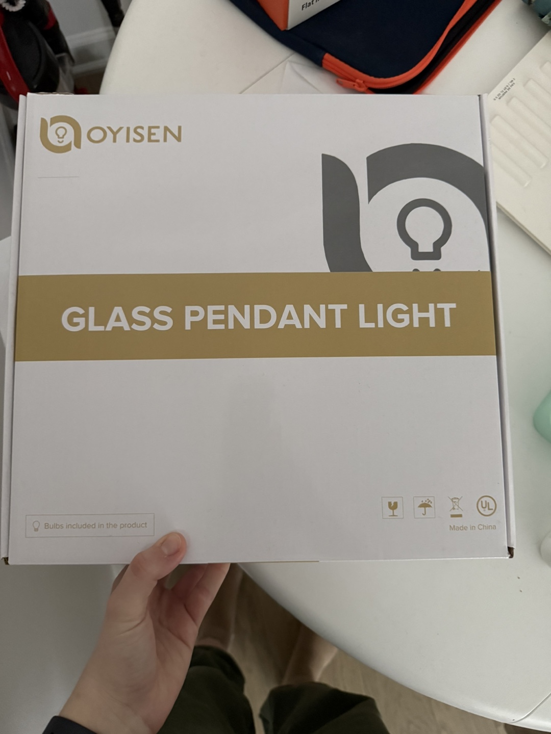 OYISEN Glass Pendant Light Fixture - photo 3