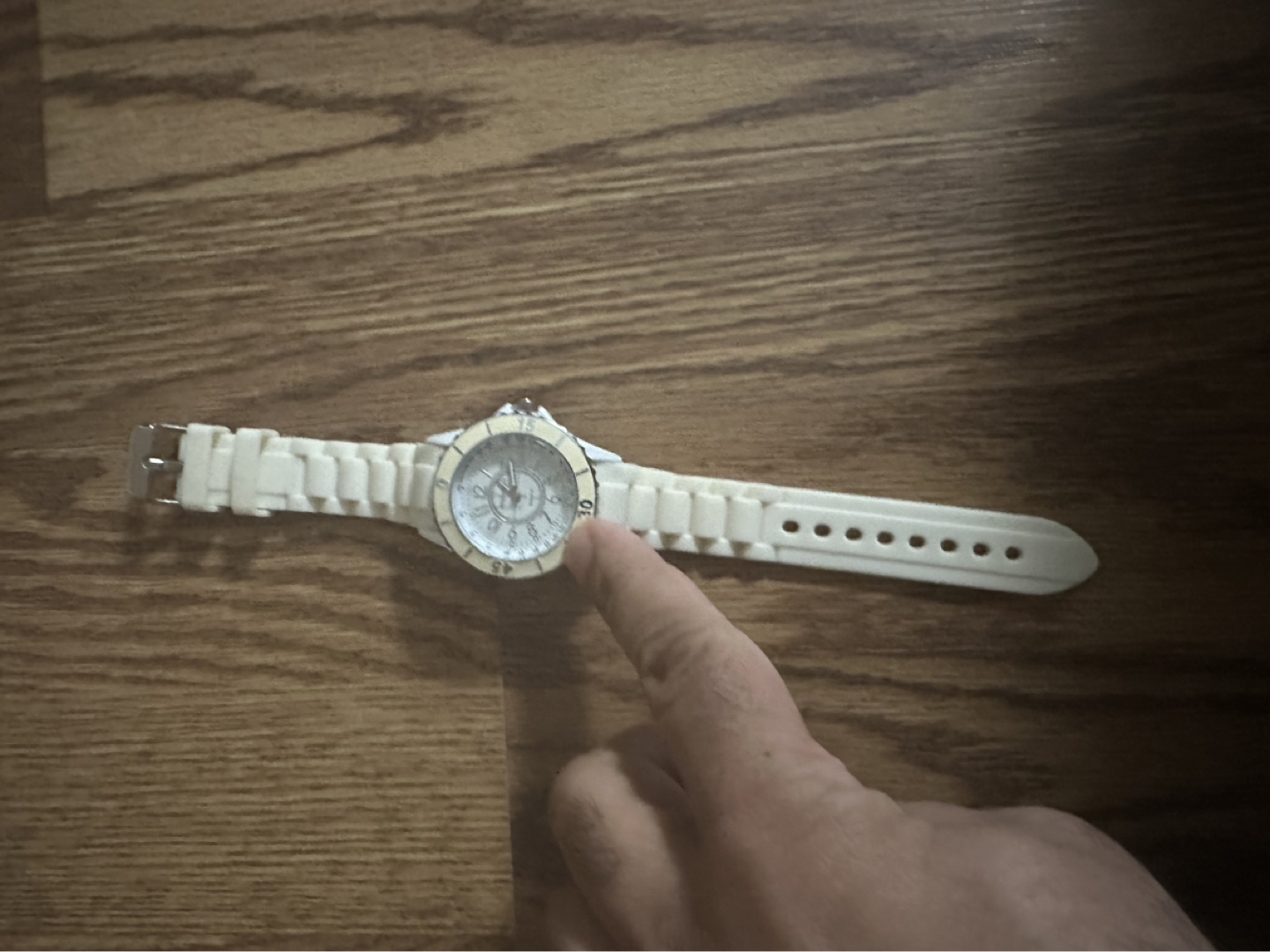 Women's White Silicone Watch - photo 2