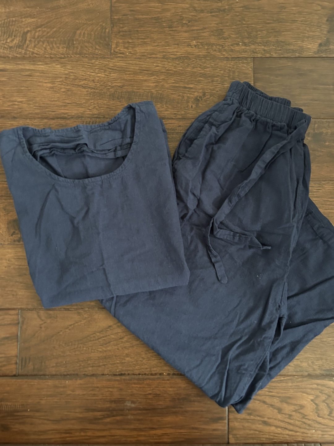 NEW Navy Blue Linen Set