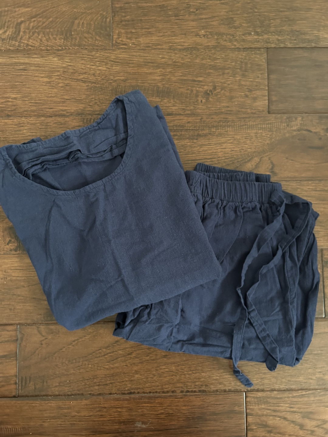 NEW Navy Blue Linen Set - photo 5