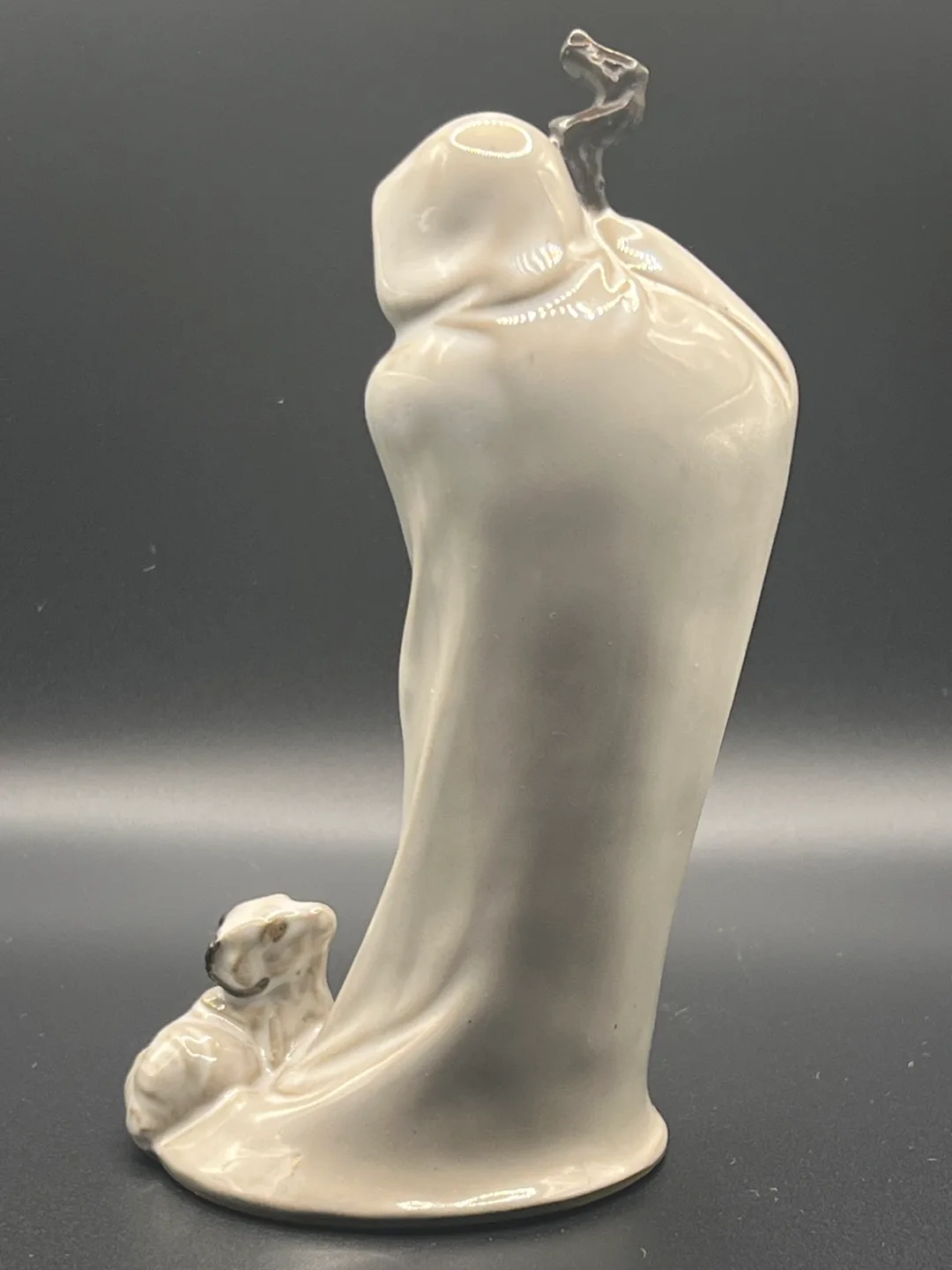 Vintage Ceramic Figurine of Su Wu with a Lamb image indicator(4)