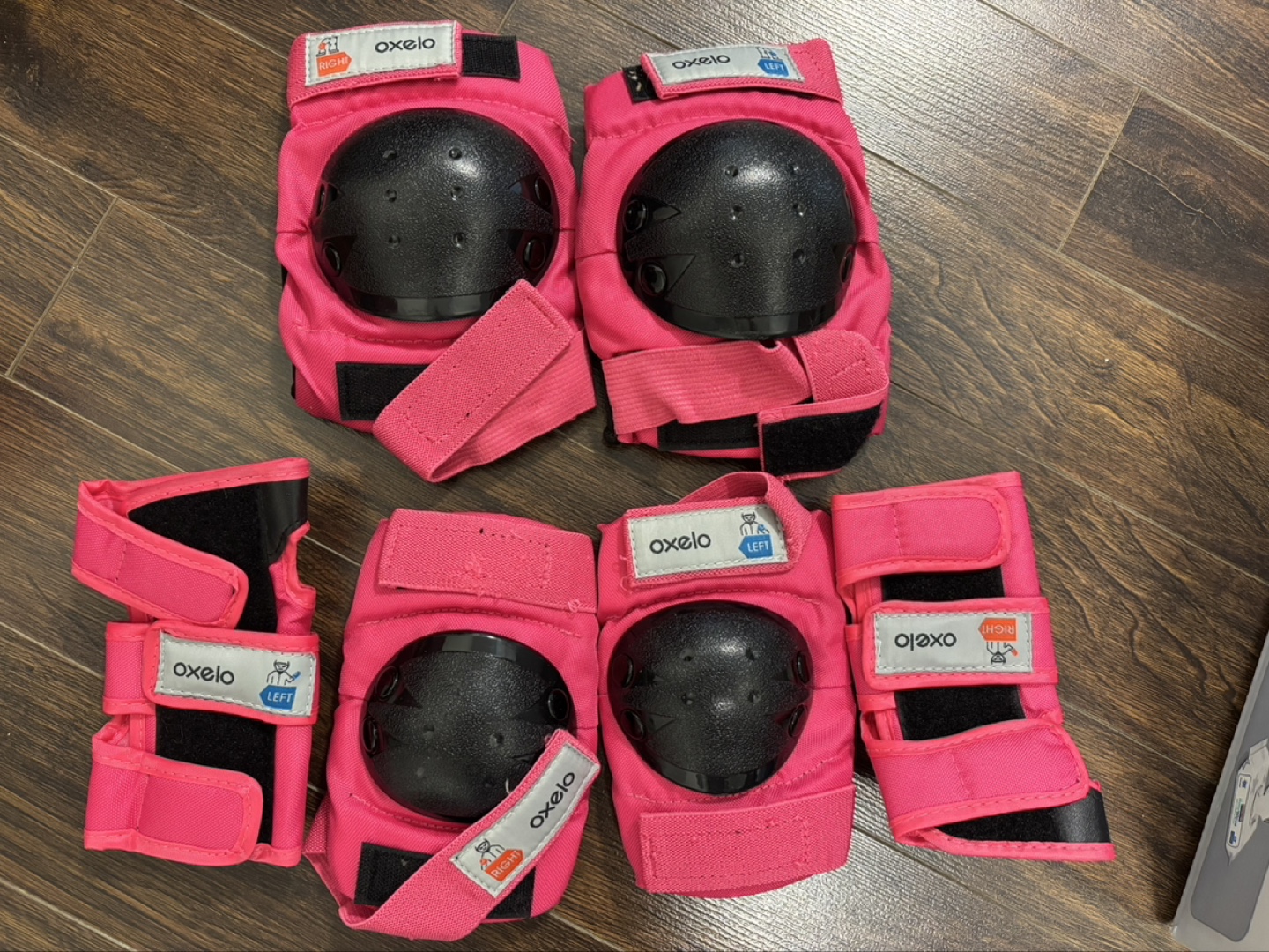 Oxelo Pink Knee and Elbow Pads Set