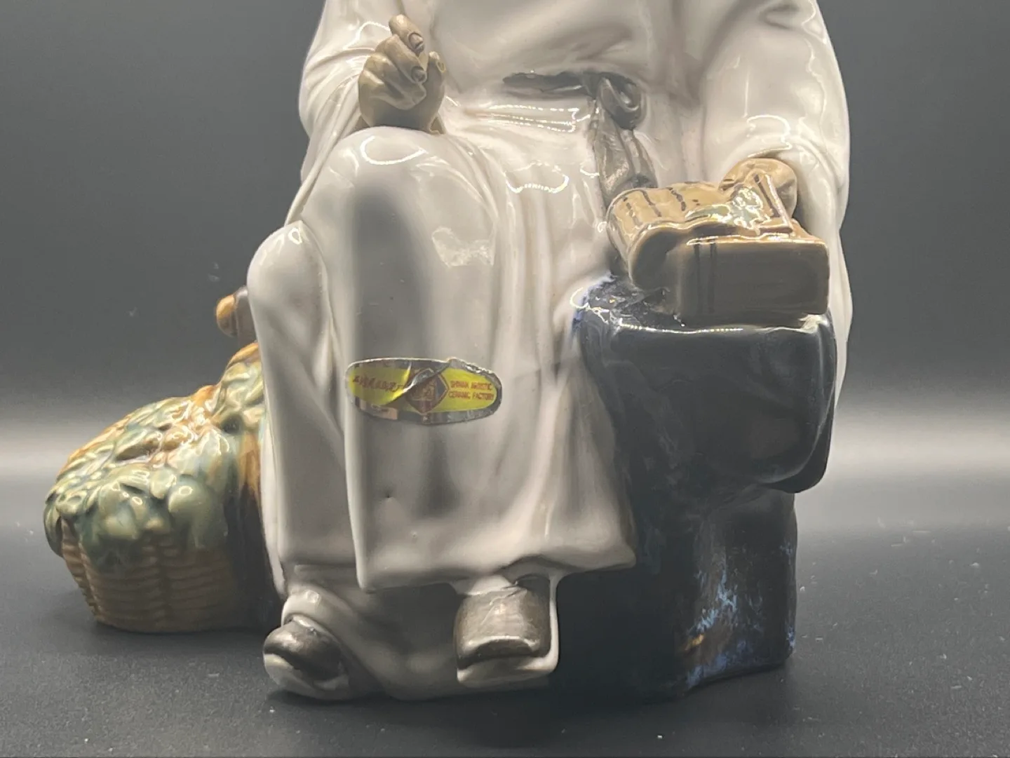 Large Vintage Chinese Porcelain Figurine of Scholar image indicator(3)