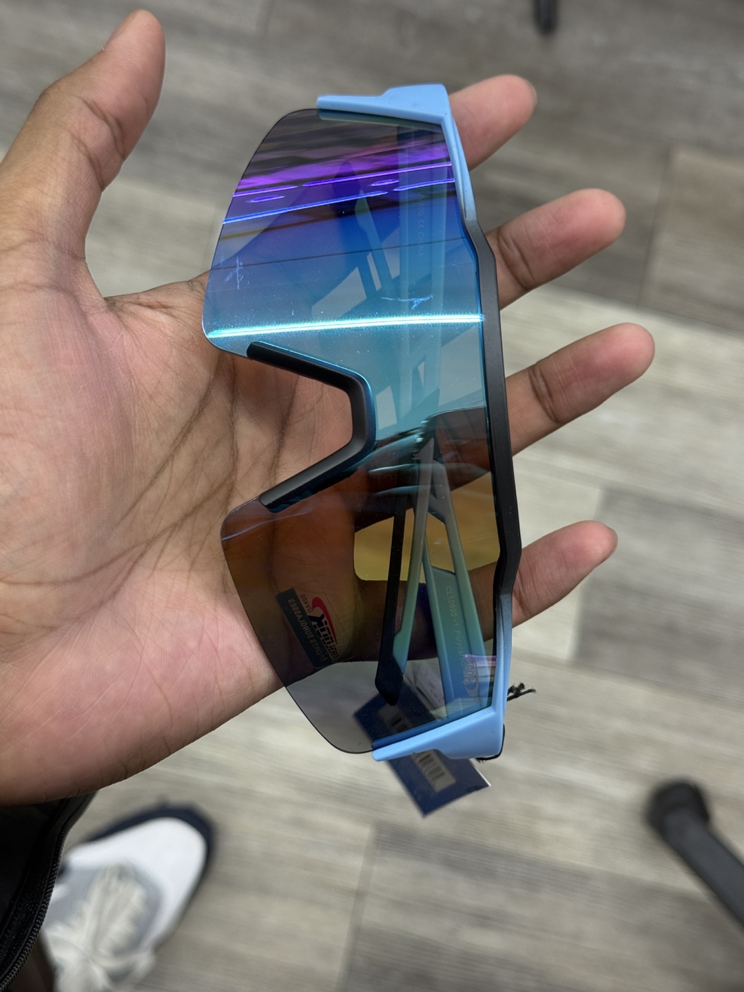 Cool Sunglasses, Blue Frame, Mirrored Lenses - photo 3