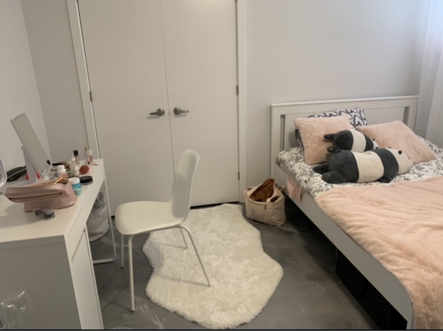 IKEA White Desk, Bed Frame & Chair Set - photo 4
