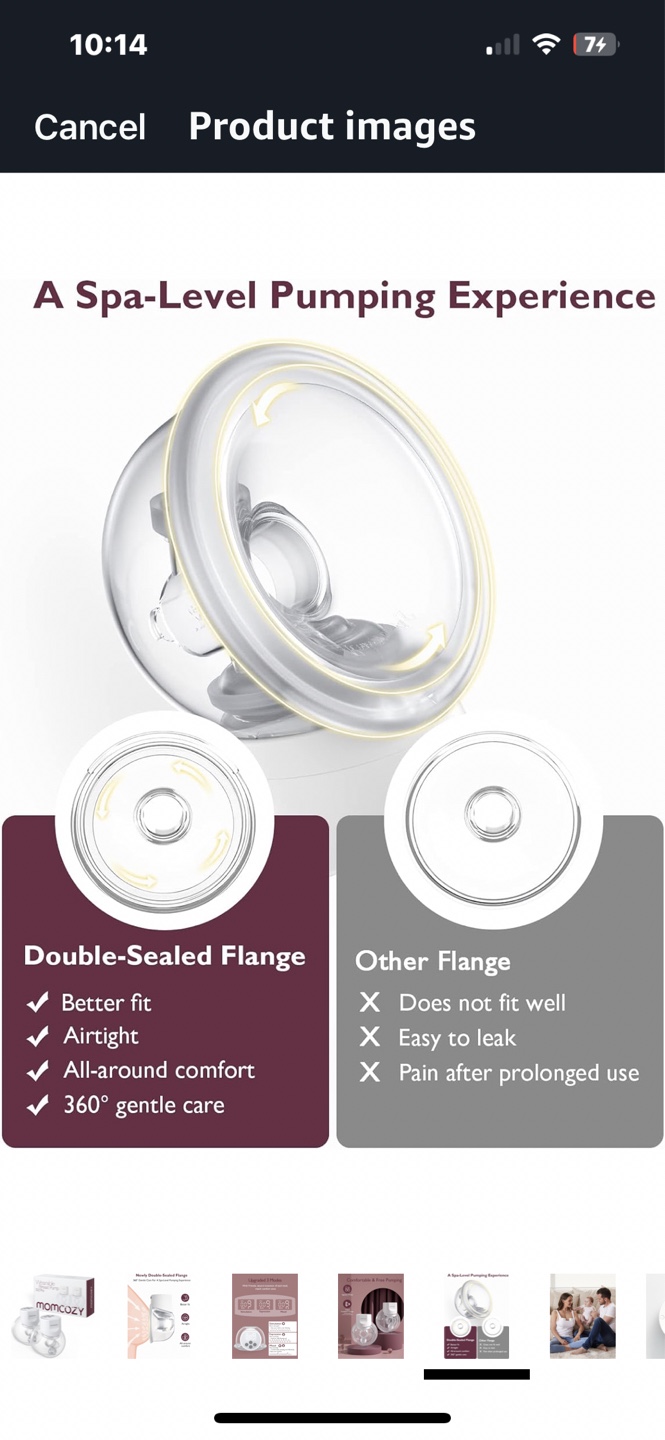 Momcozy S12 Pro Wearable Double Breast Pump - 2 Pack - photo 5