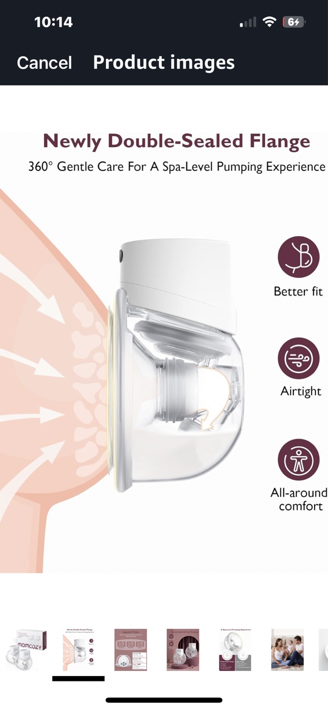 Momcozy S12 Pro Wearable Double Breast Pump - 2 Pack - photo 2