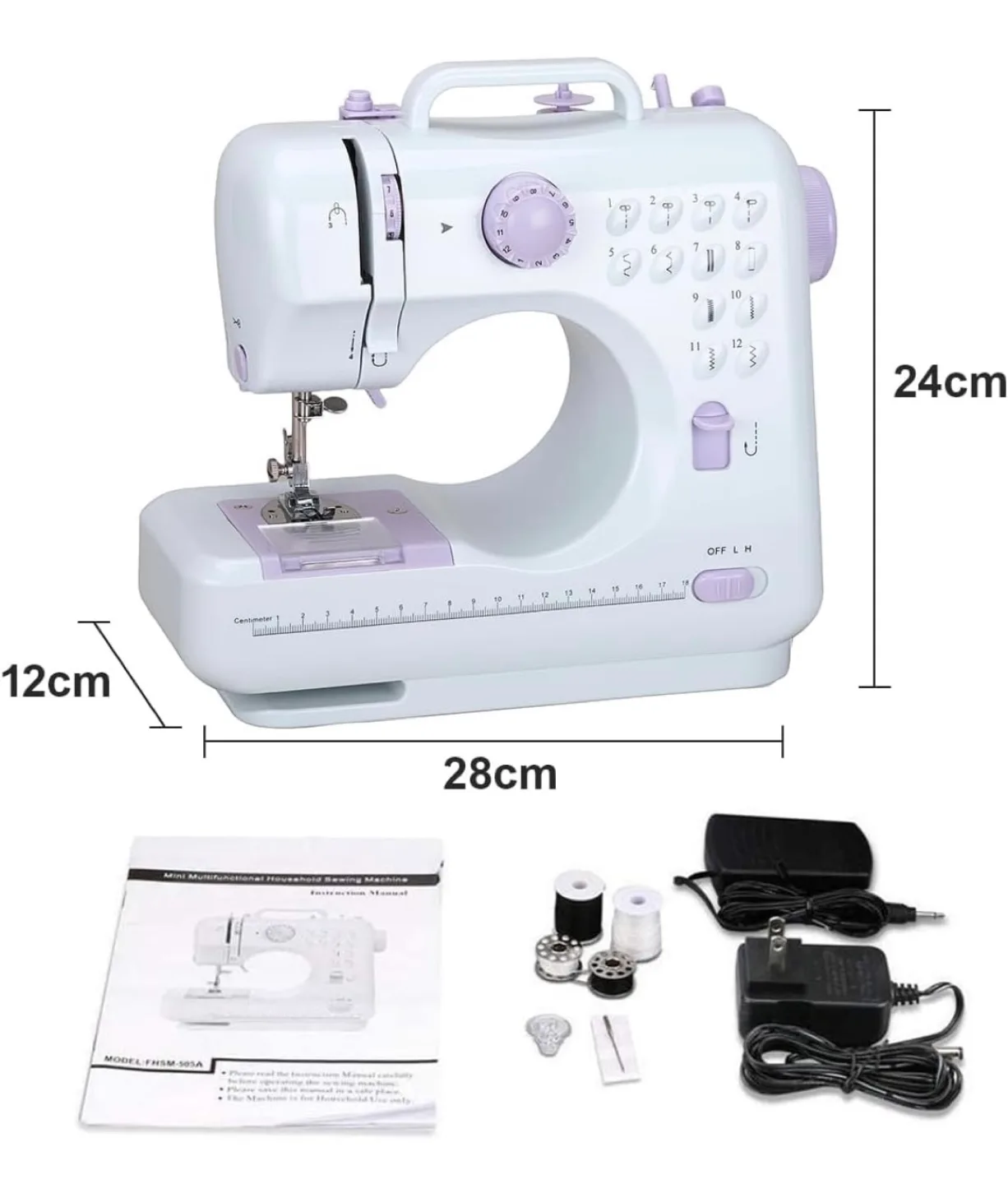 BNIB Mini Sewing Machine (box a little dented and label ripped) image indicator(2)