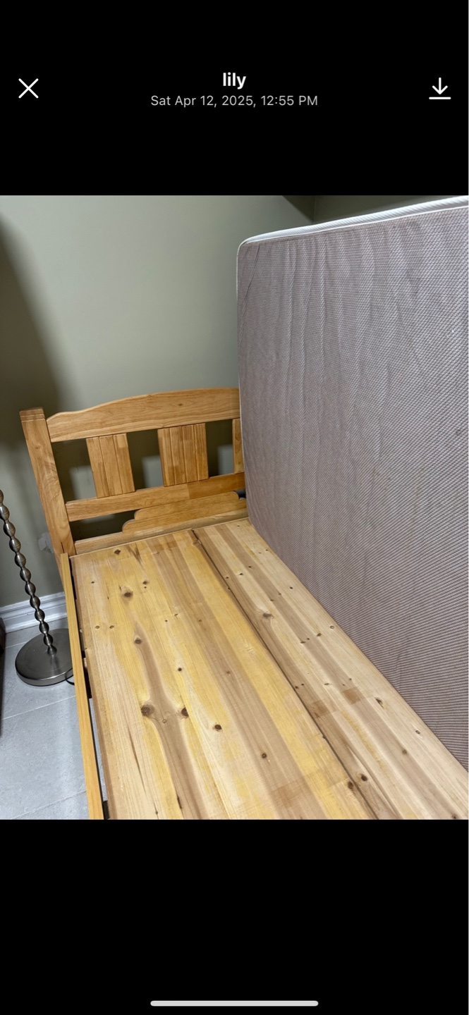 Single bed frame with mattress，$ 120 - photo 3