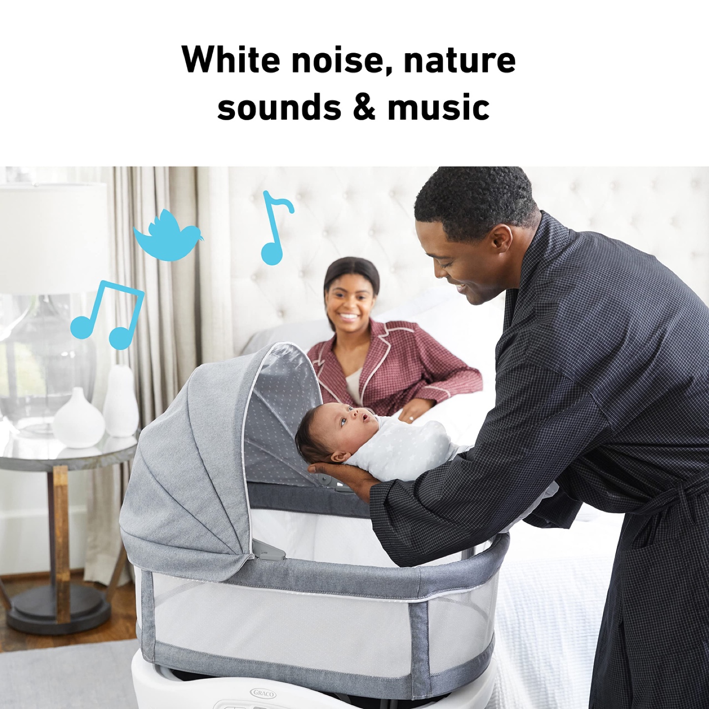 Graco Sense2Snooze Bassinet w Cry Detection Technology, Hamilton - photo 5