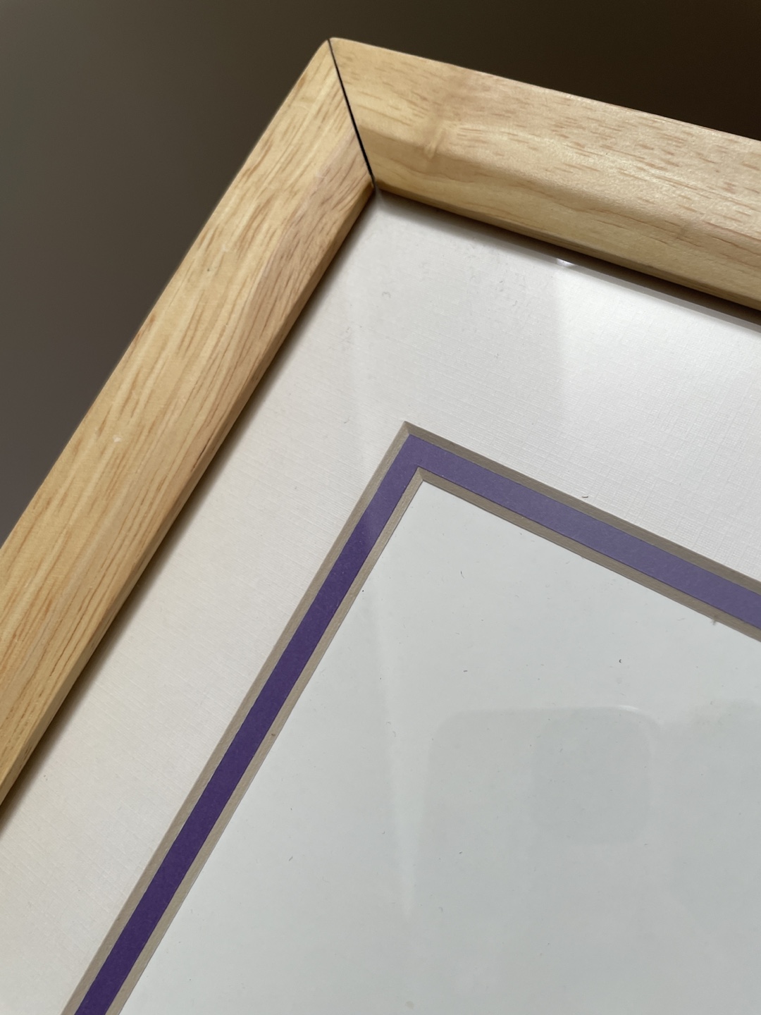 Wooden picture frame with double mat - photo 2
