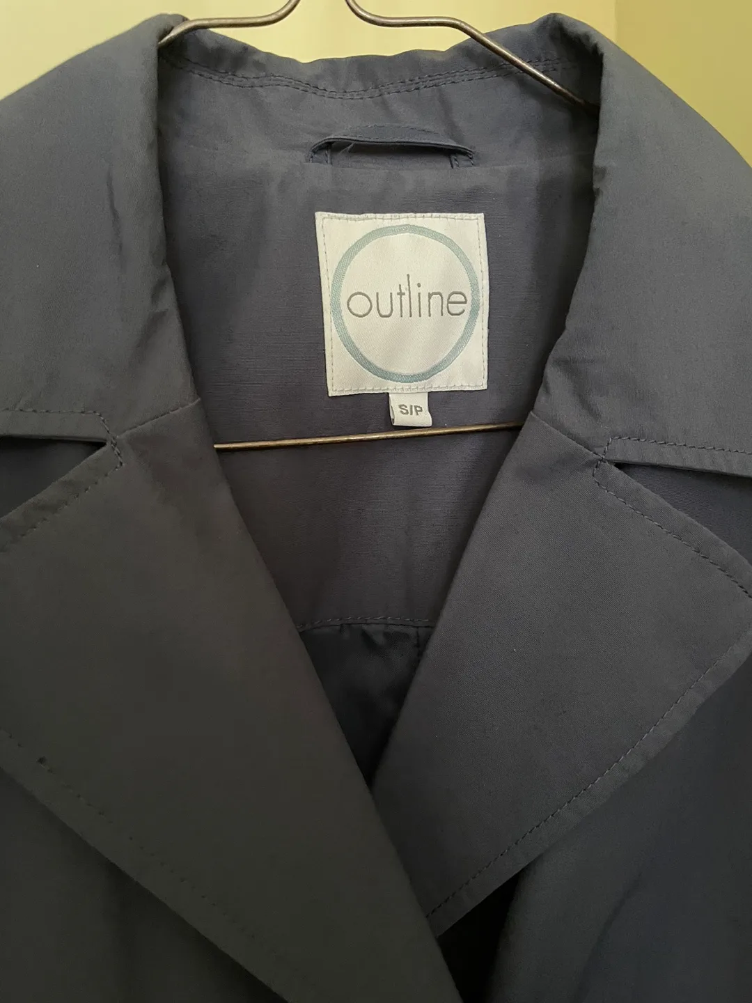 Outline Women's Dark Blue Grey Trench Coat image indicator(2)