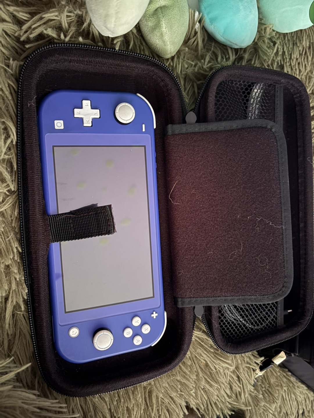 Nintendo Switch Lite Blue with Case and Charger