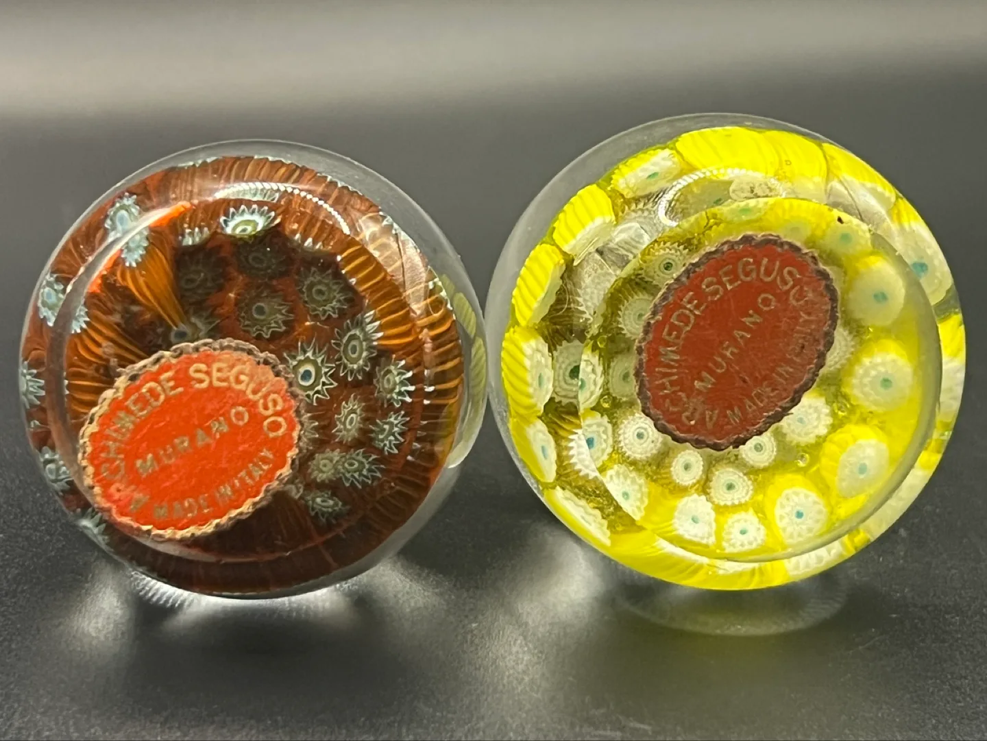 Pair of Murano Glass Paperweights image indicator(2)